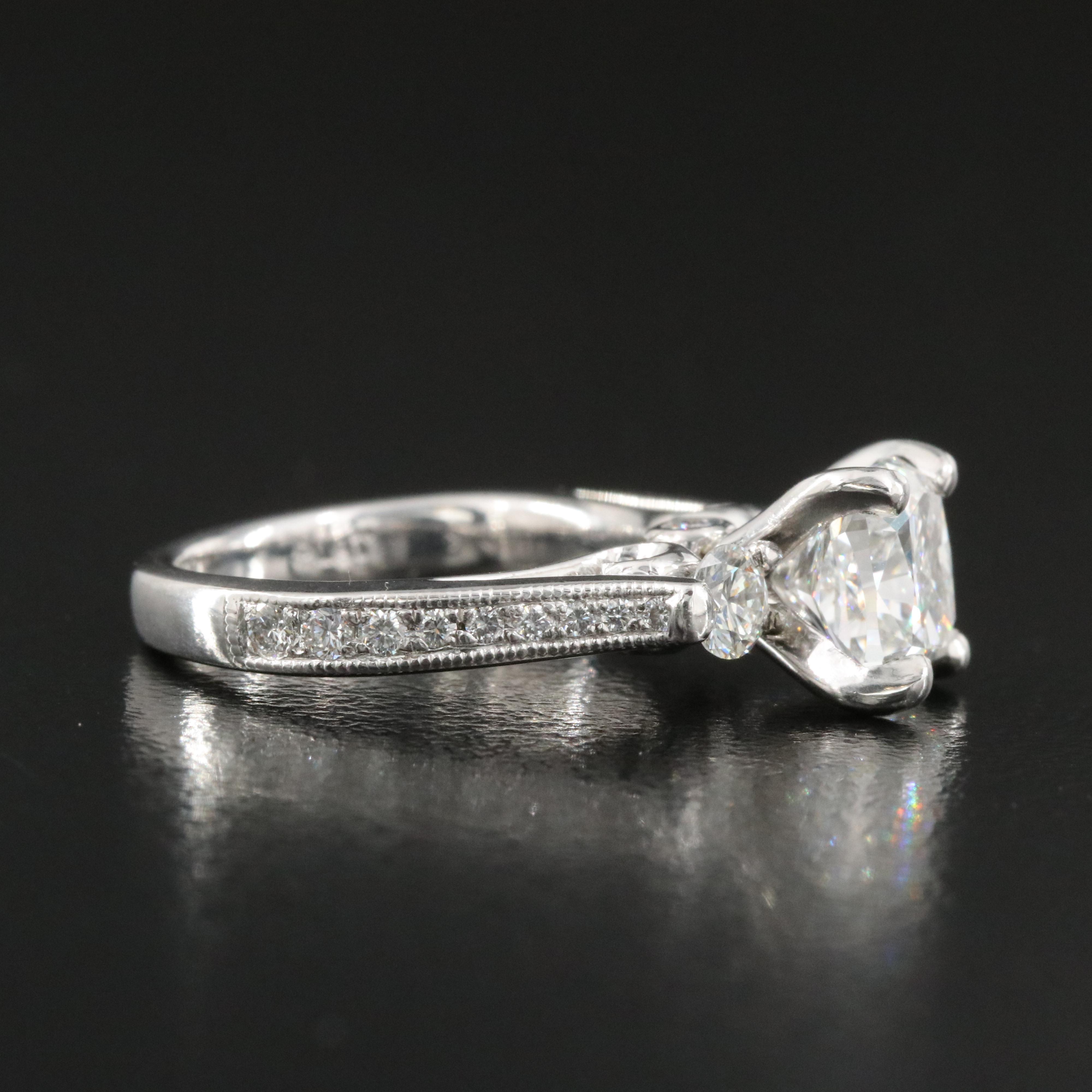 Scott Kay Platinum 2.00 CTW Diamond Ring with GIA eReport