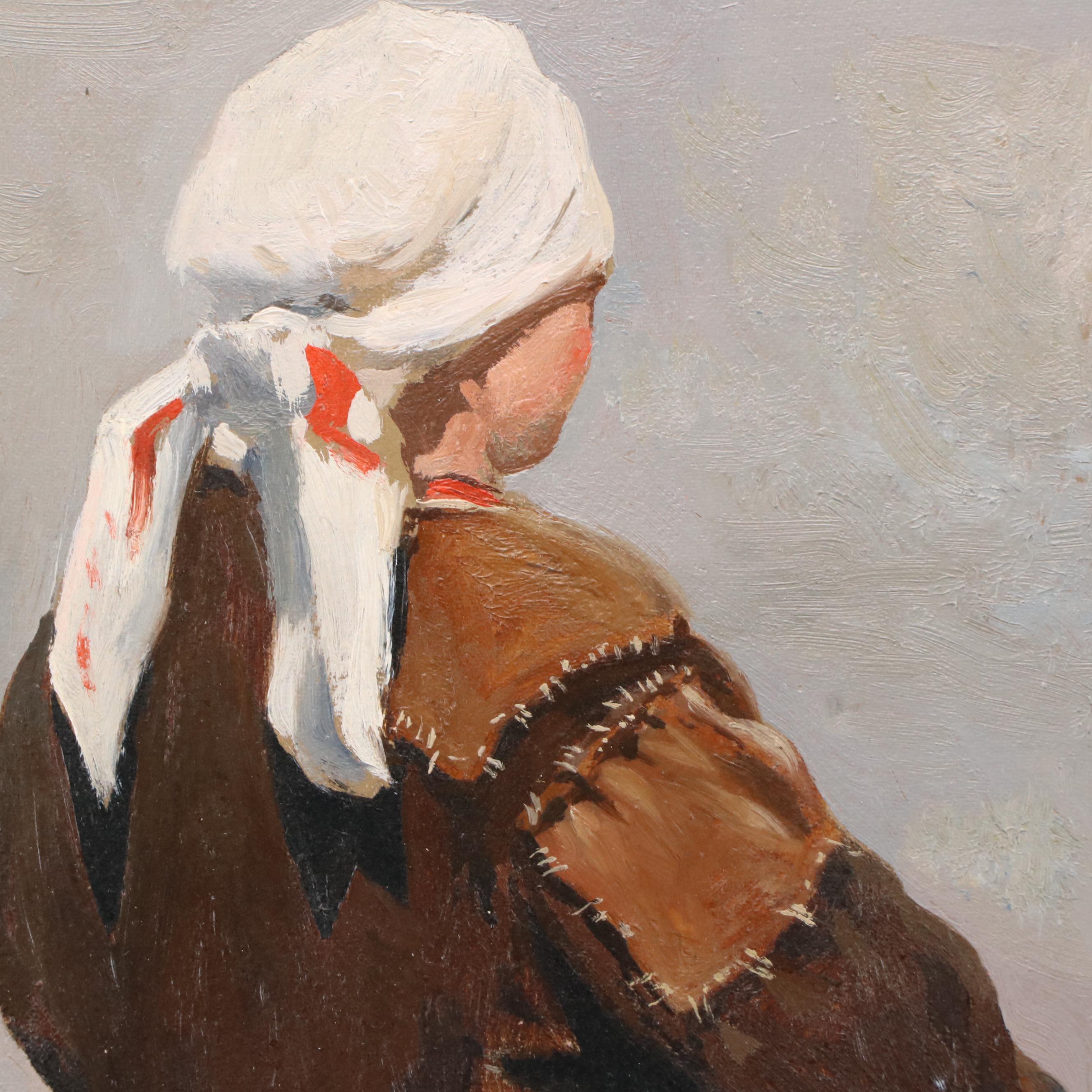 Alexander Shepelev Oil Painting "Figure and Shadow," 1993