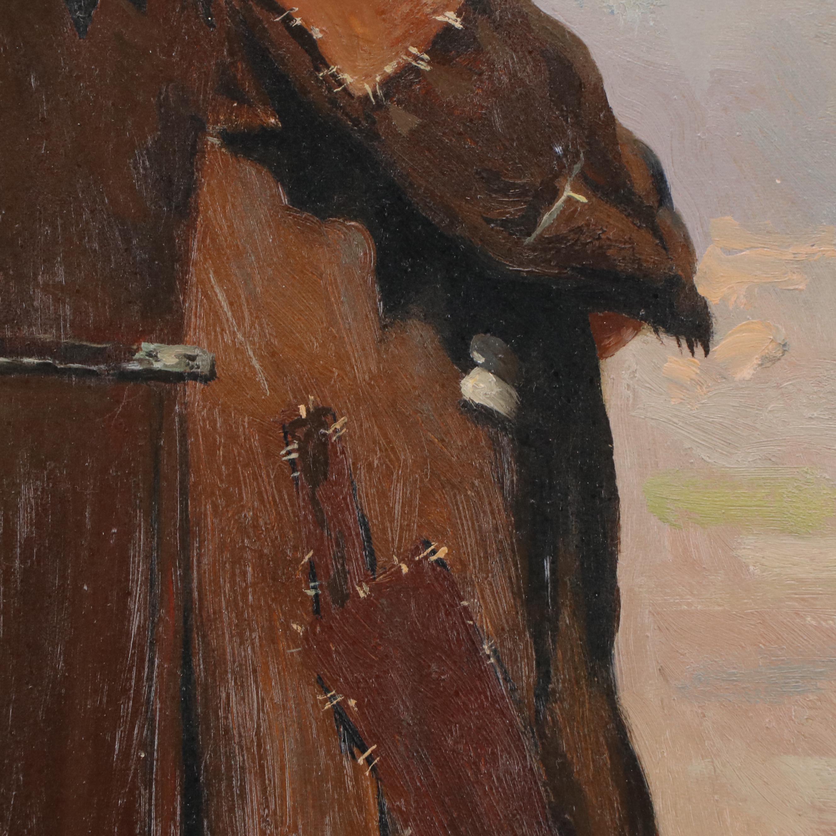 Alexander Shepelev Oil Painting "Figure and Shadow," 1993