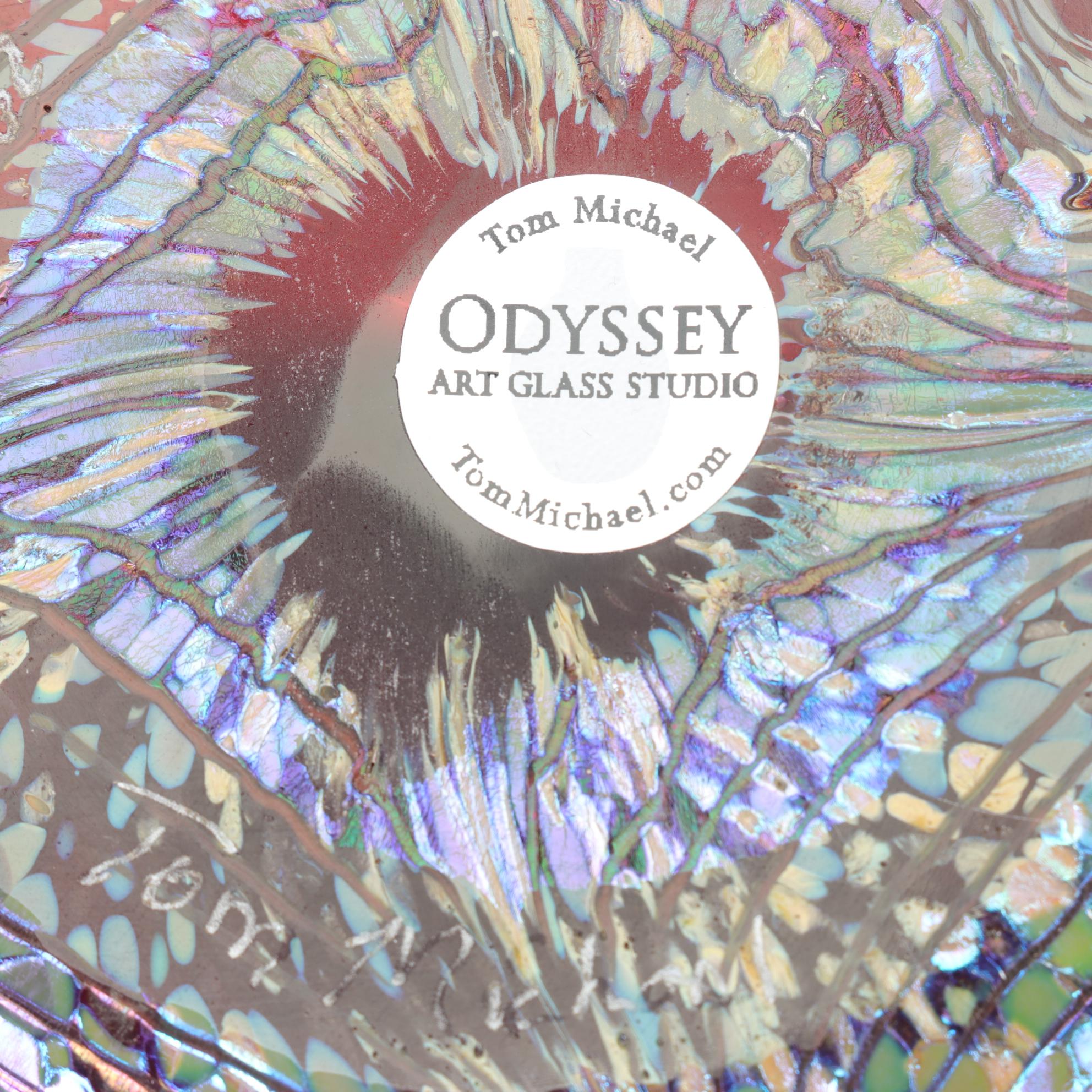 Tom Michael Odyssey Studio Art Glass Paperweight, 2013