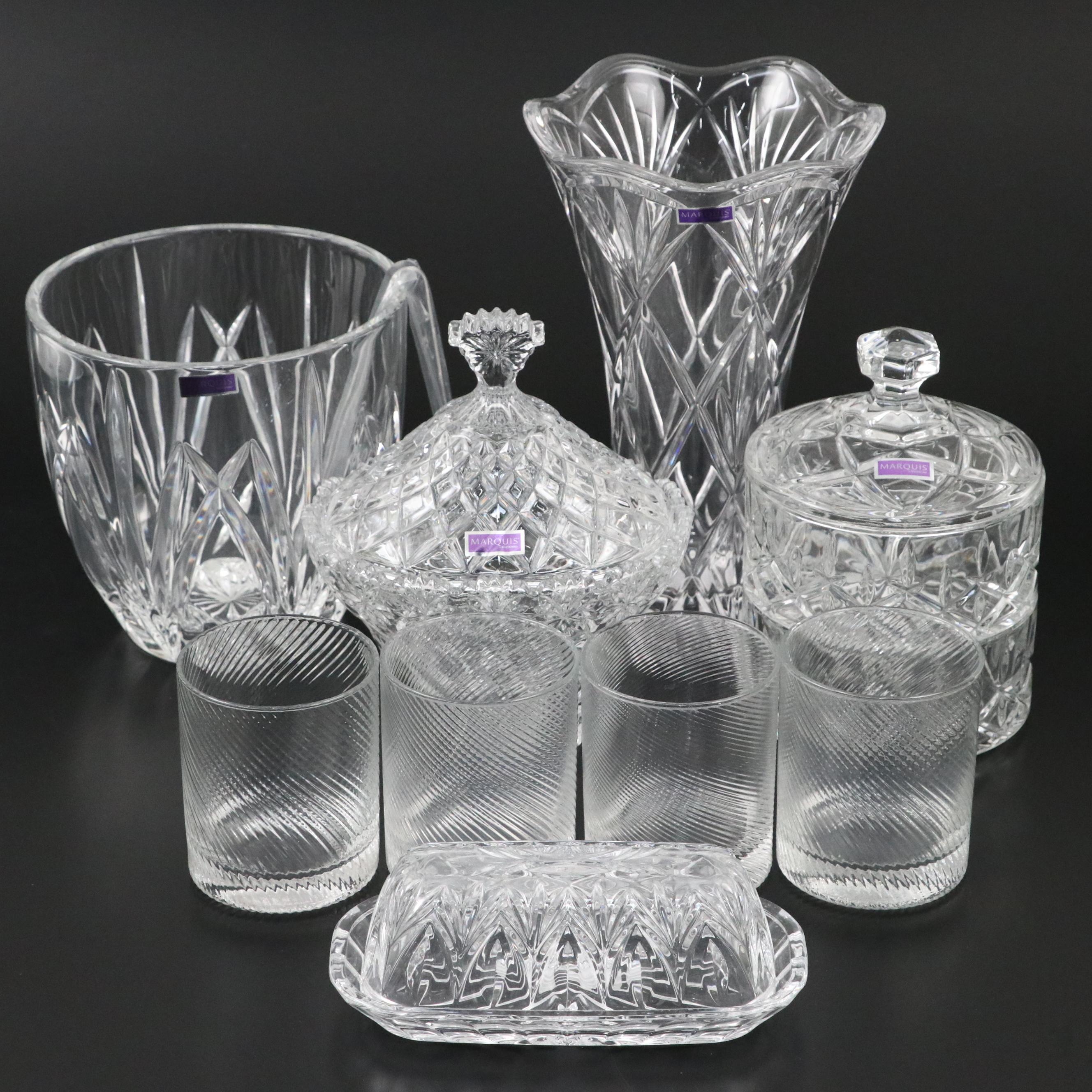 Marquis by Waterford Candy Dishes with Other Crystal Table Accessories