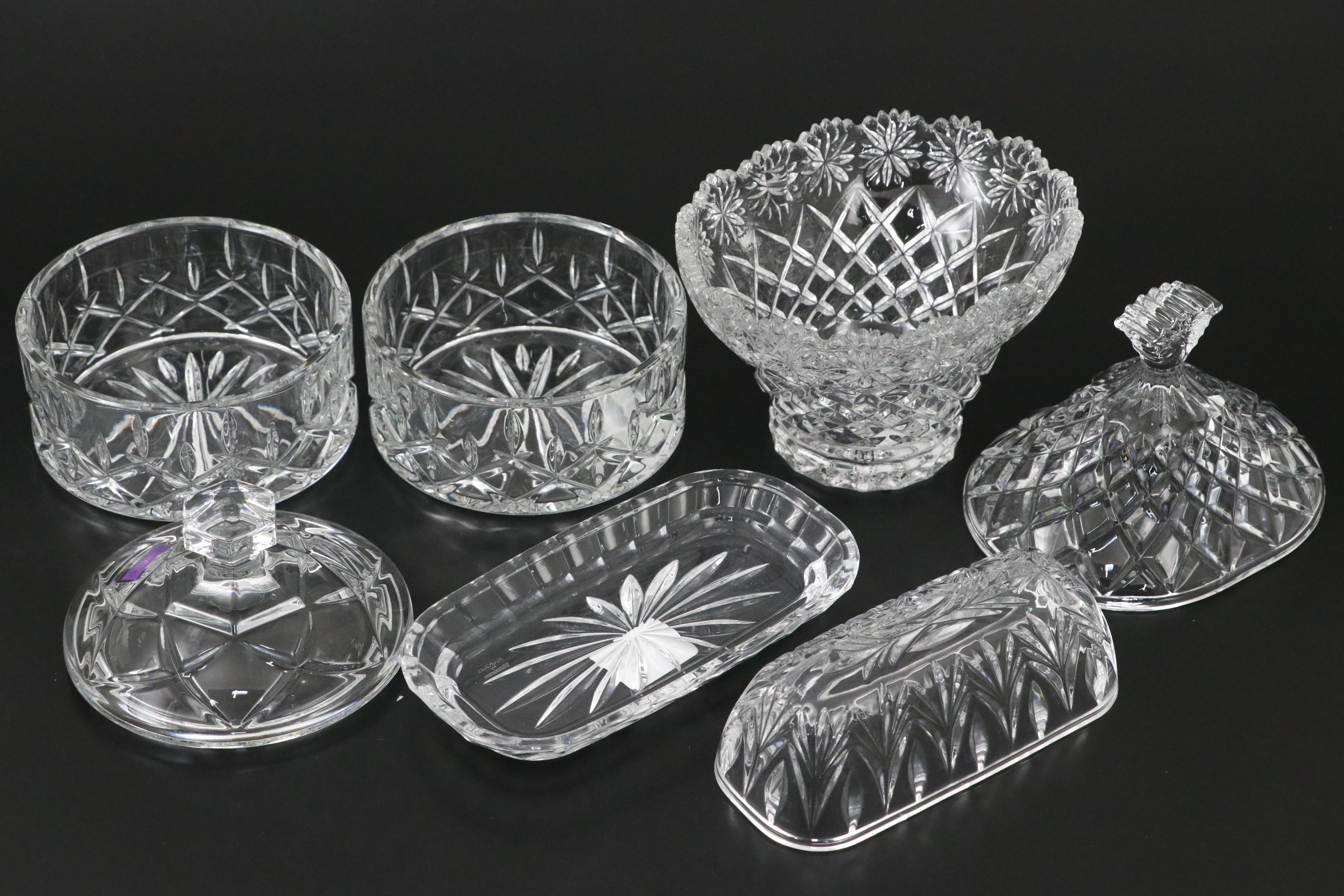 Marquis by Waterford Candy Dishes with Other Crystal Table Accessories