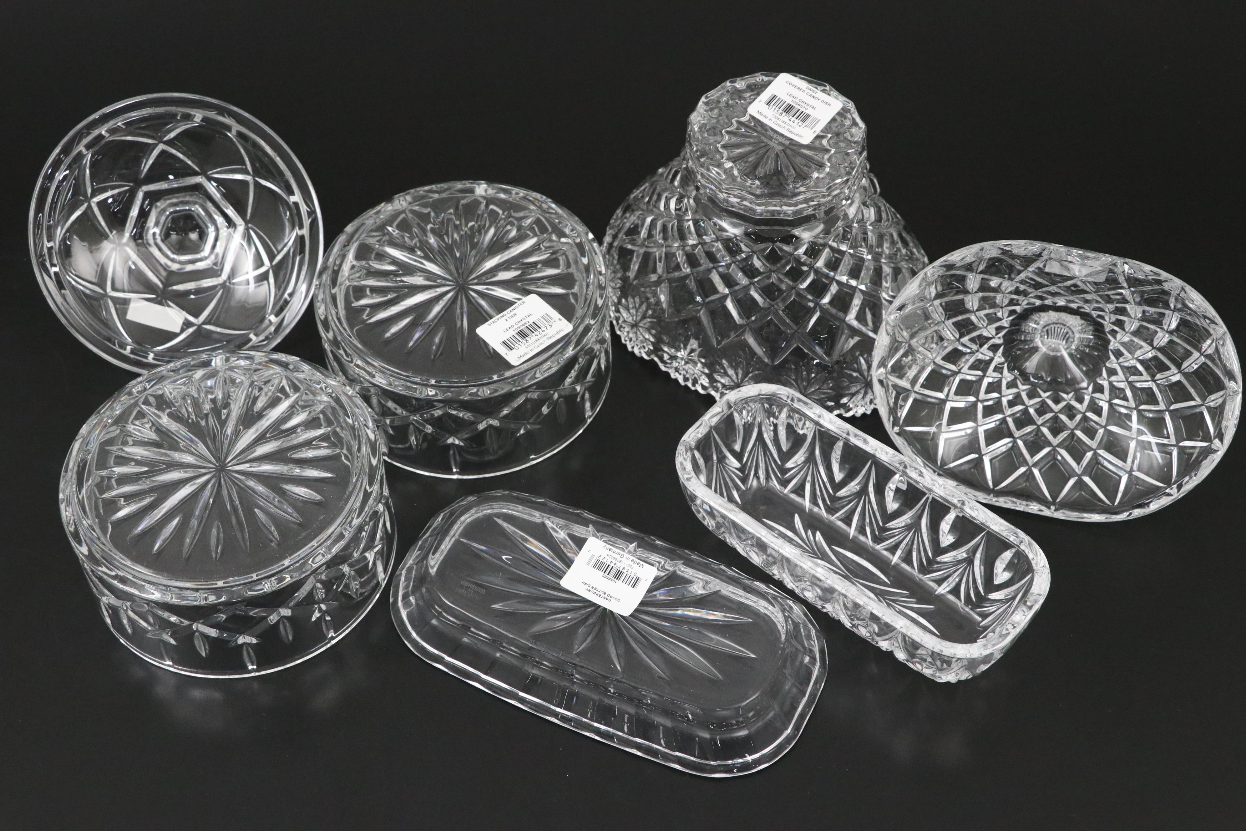 Marquis by Waterford Candy Dishes with Other Crystal Table Accessories