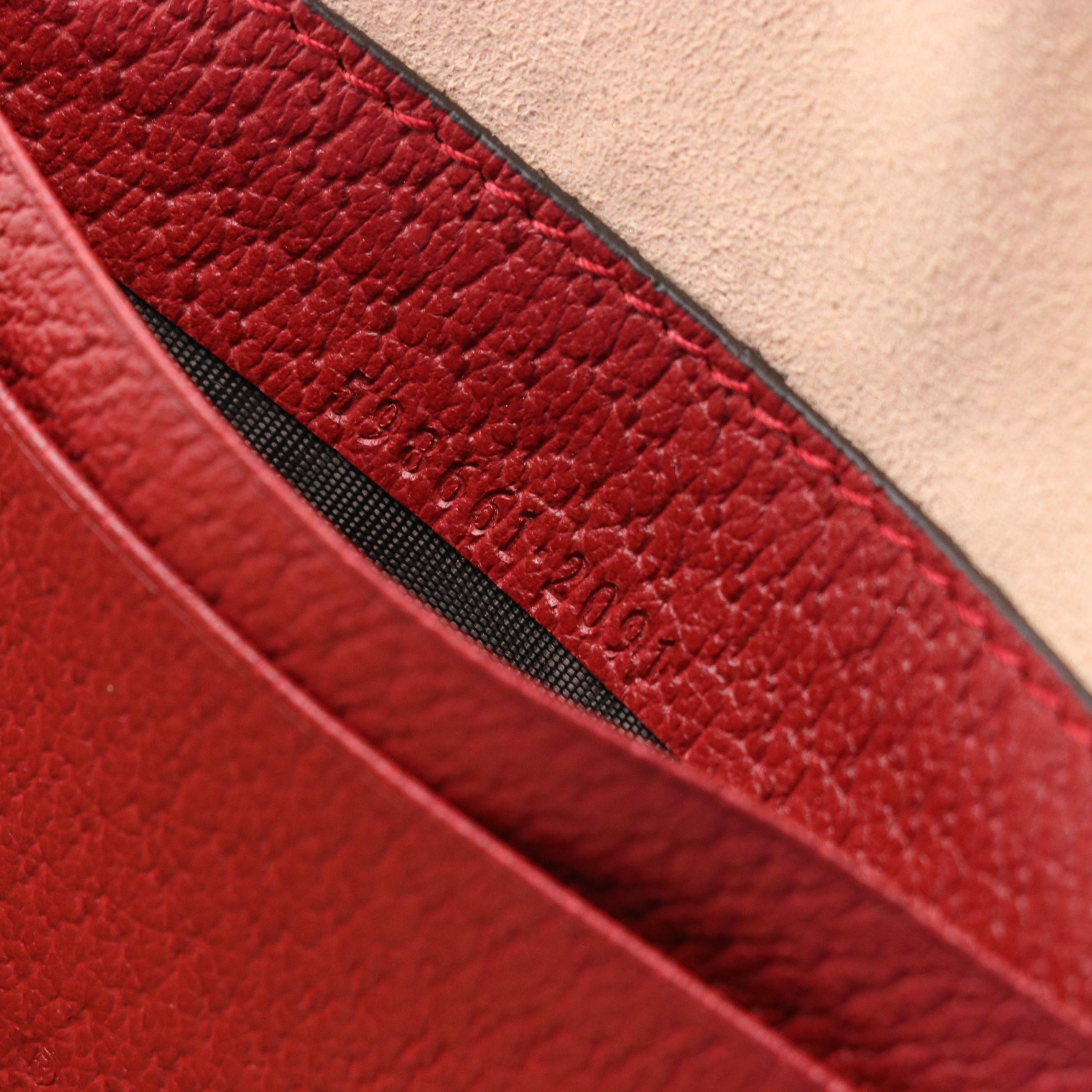 Gucci Ophidia Round Mini Backpack in Flora GG Supreme Canvas and Red Leather