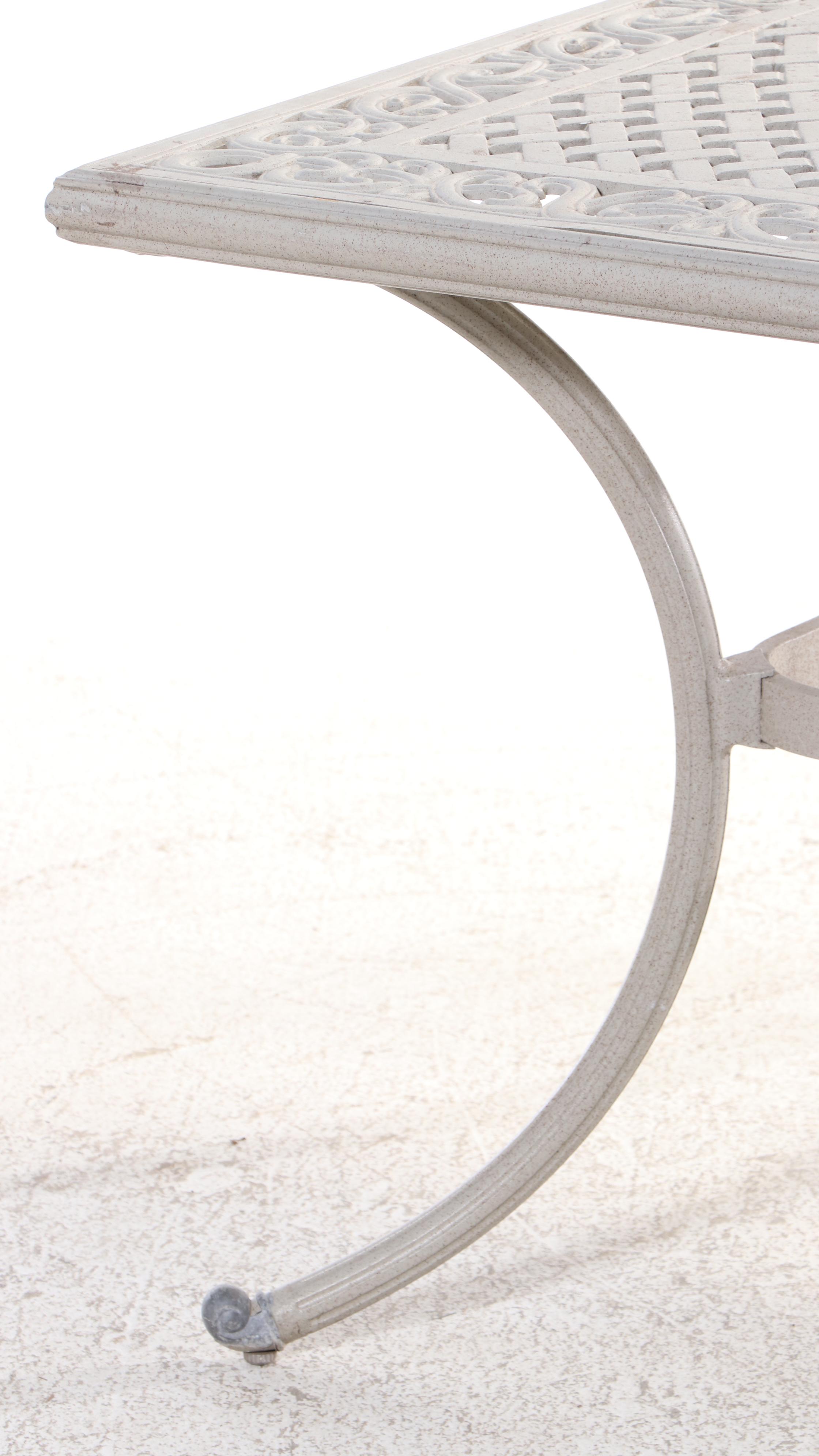 Eight-Piece Garden Treasures Classics Powder-Coated Aluminum Patio Dining Set