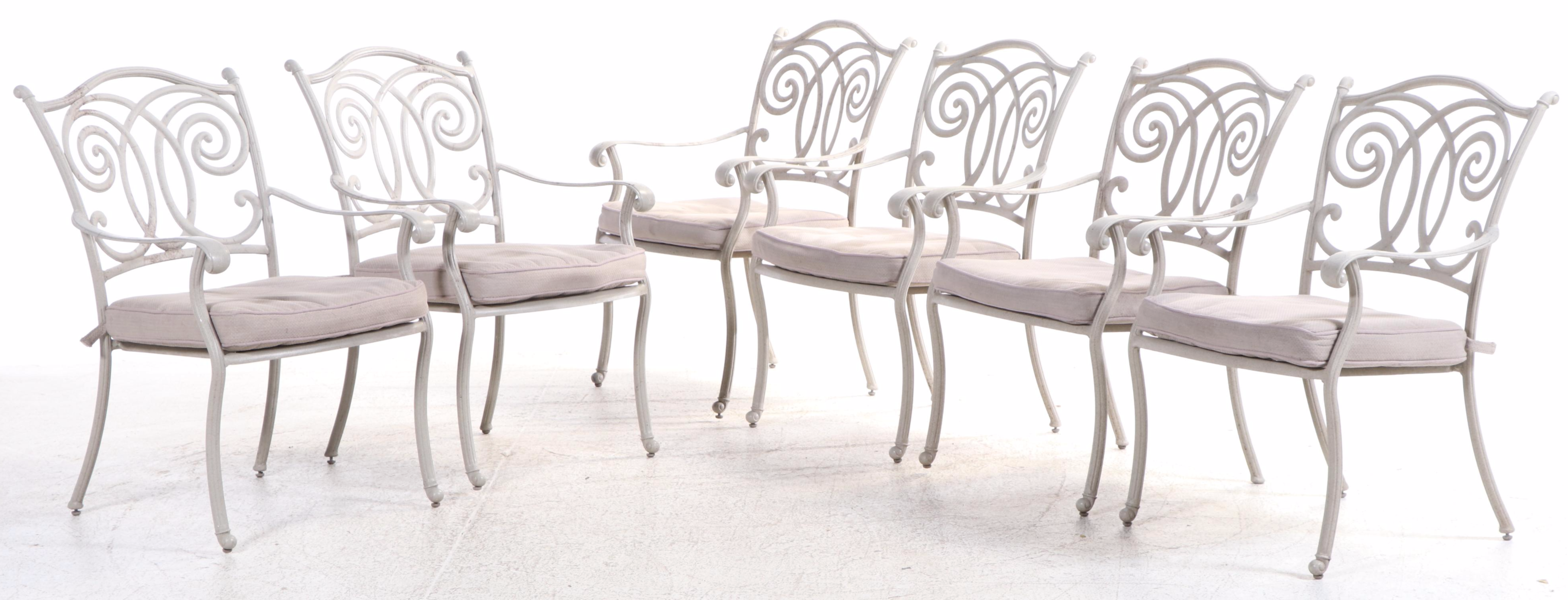 Eight-Piece Garden Treasures Classics Powder-Coated Aluminum Patio Dining Set