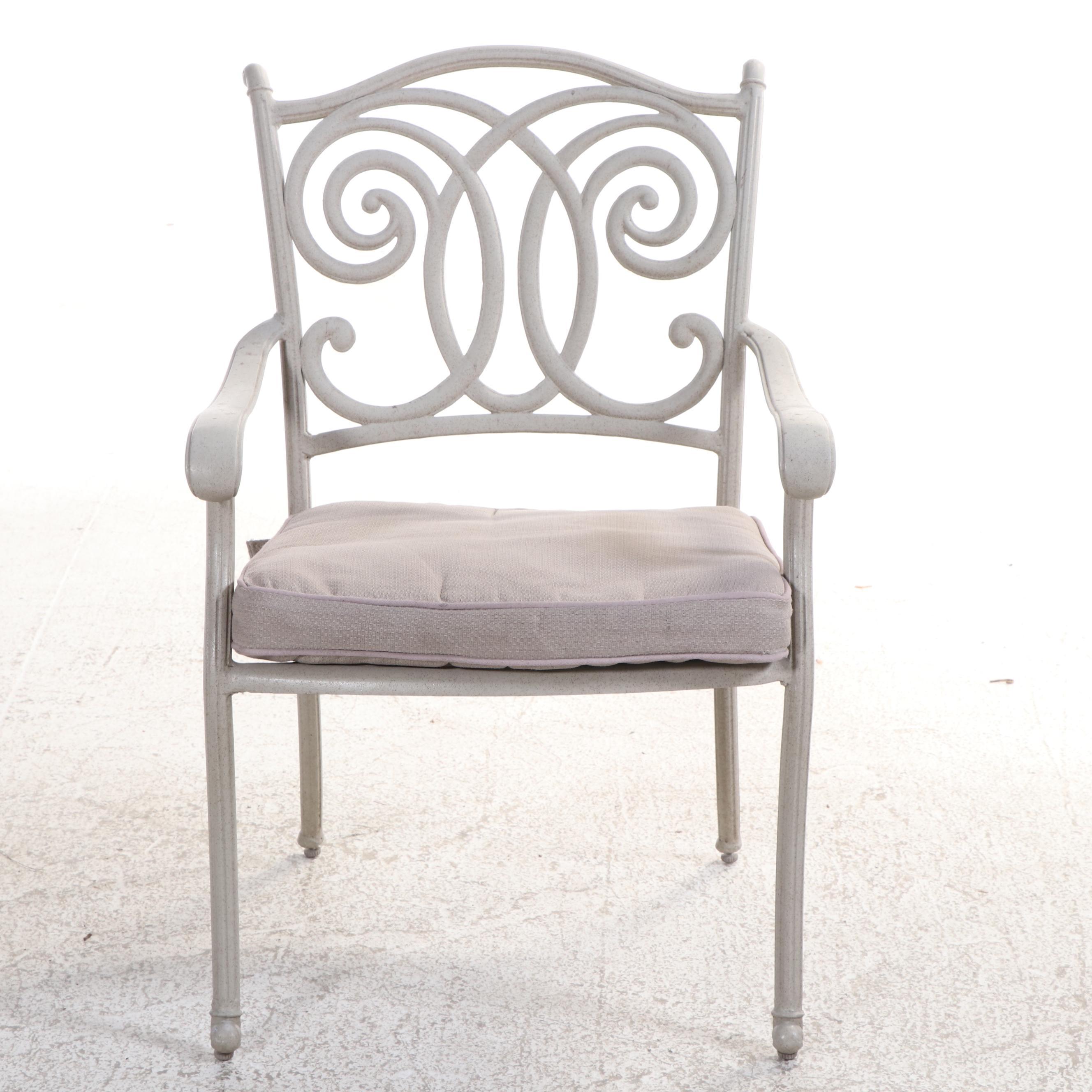 Eight-Piece Garden Treasures Classics Powder-Coated Aluminum Patio Dining Set