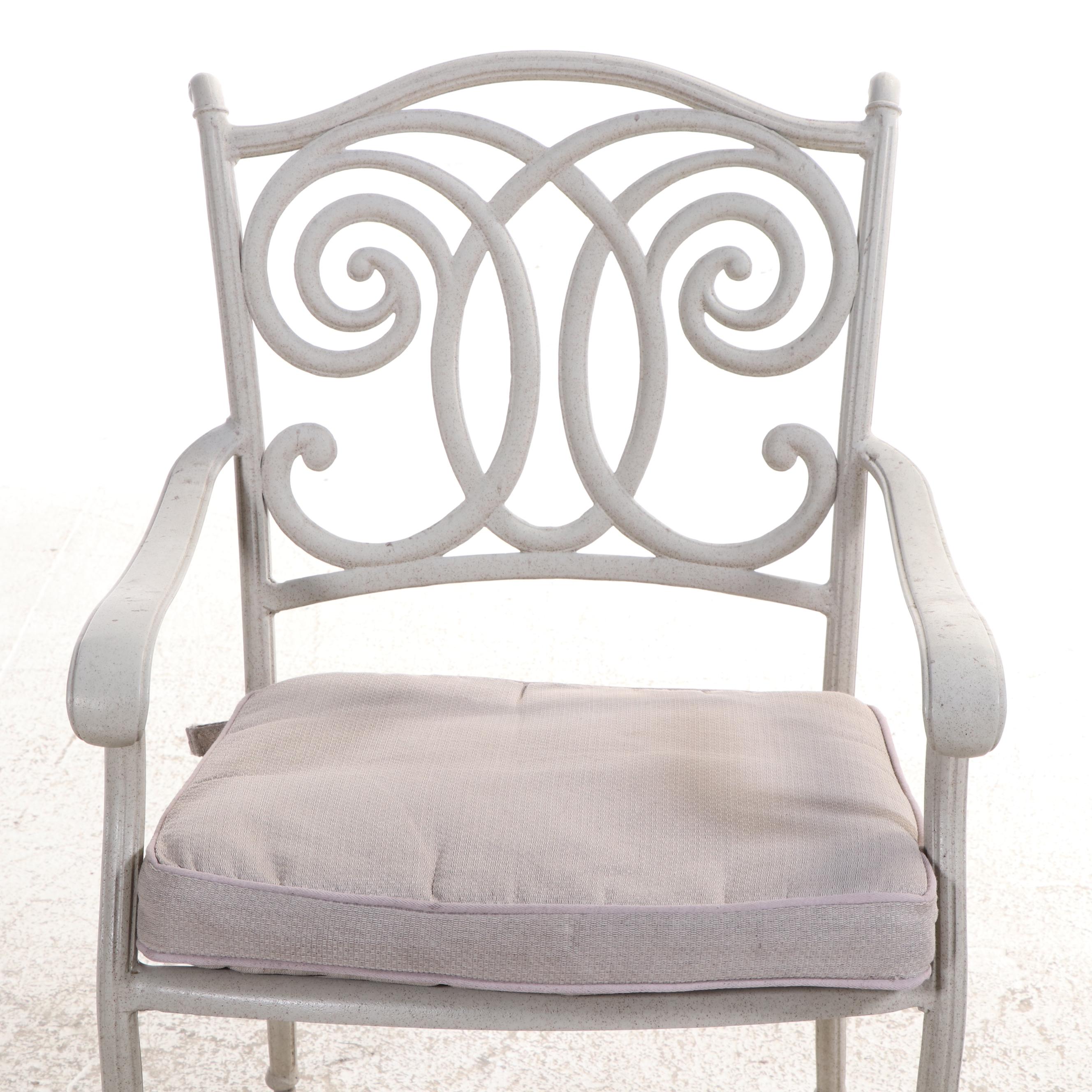 Eight-Piece Garden Treasures Classics Powder-Coated Aluminum Patio Dining Set