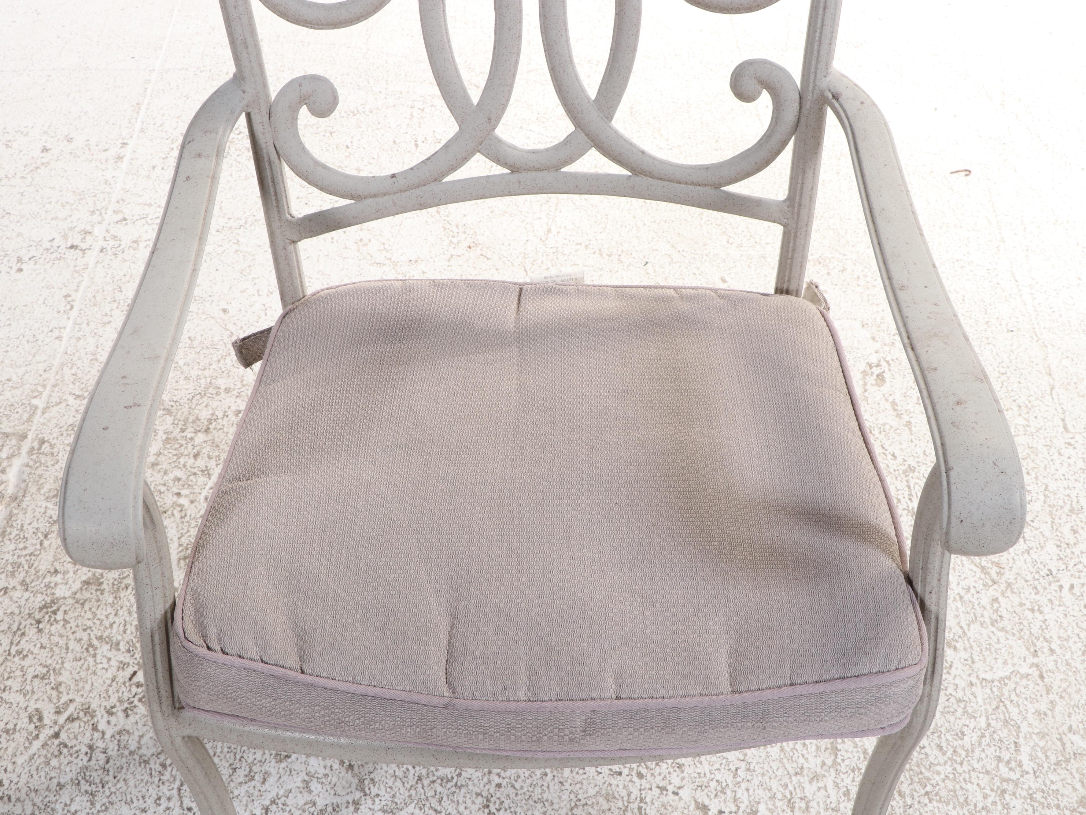 Eight-Piece Garden Treasures Classics Powder-Coated Aluminum Patio Dining Set