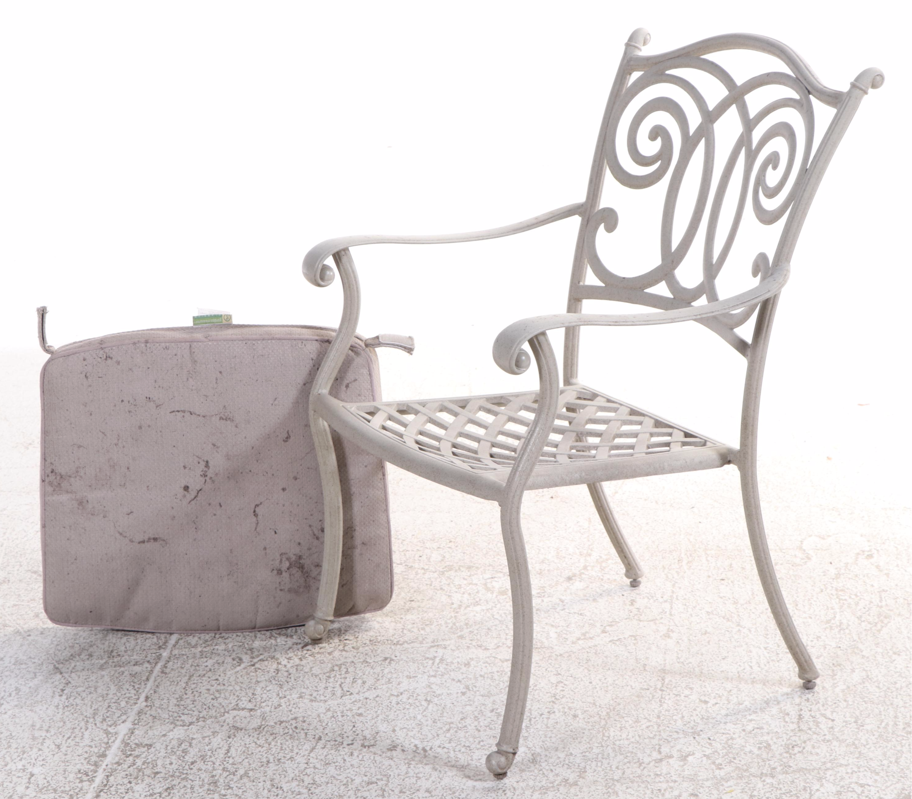 Eight-Piece Garden Treasures Classics Powder-Coated Aluminum Patio Dining Set