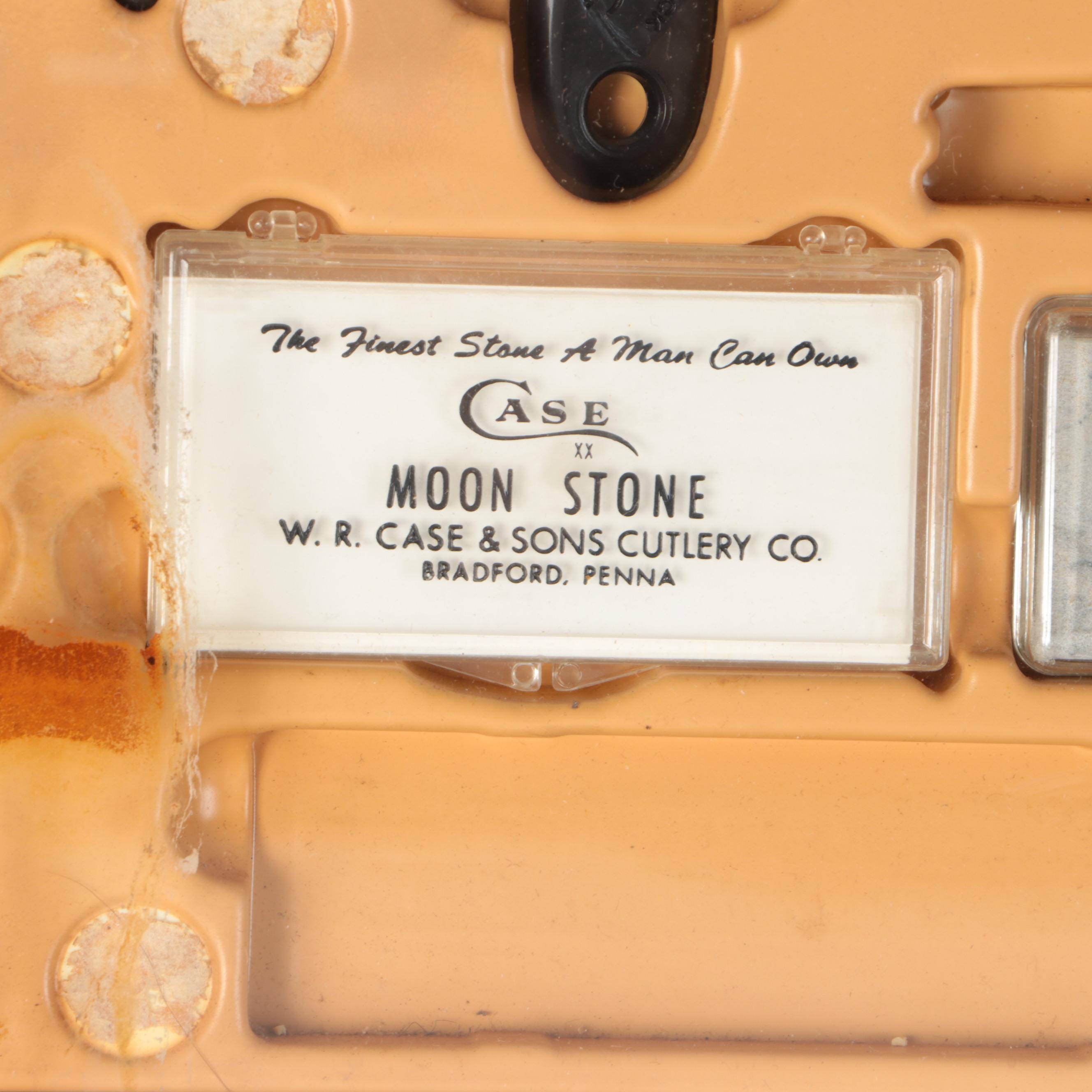 Case Kitchen Knife Set with Sharpening Steel and Whetstones in Display Case