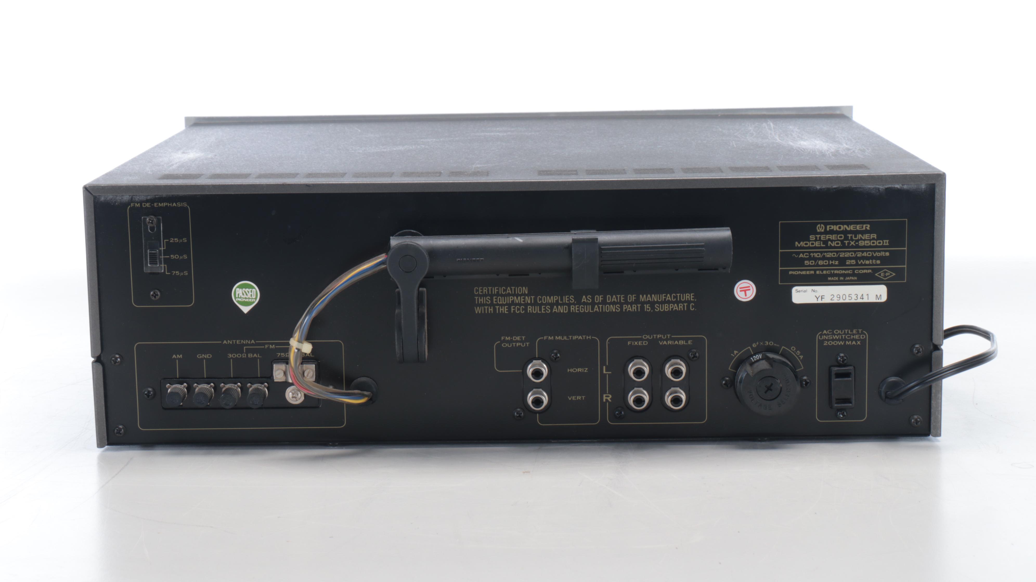 Pioneer TX-9500 II Stereo Tuner, circa 1977