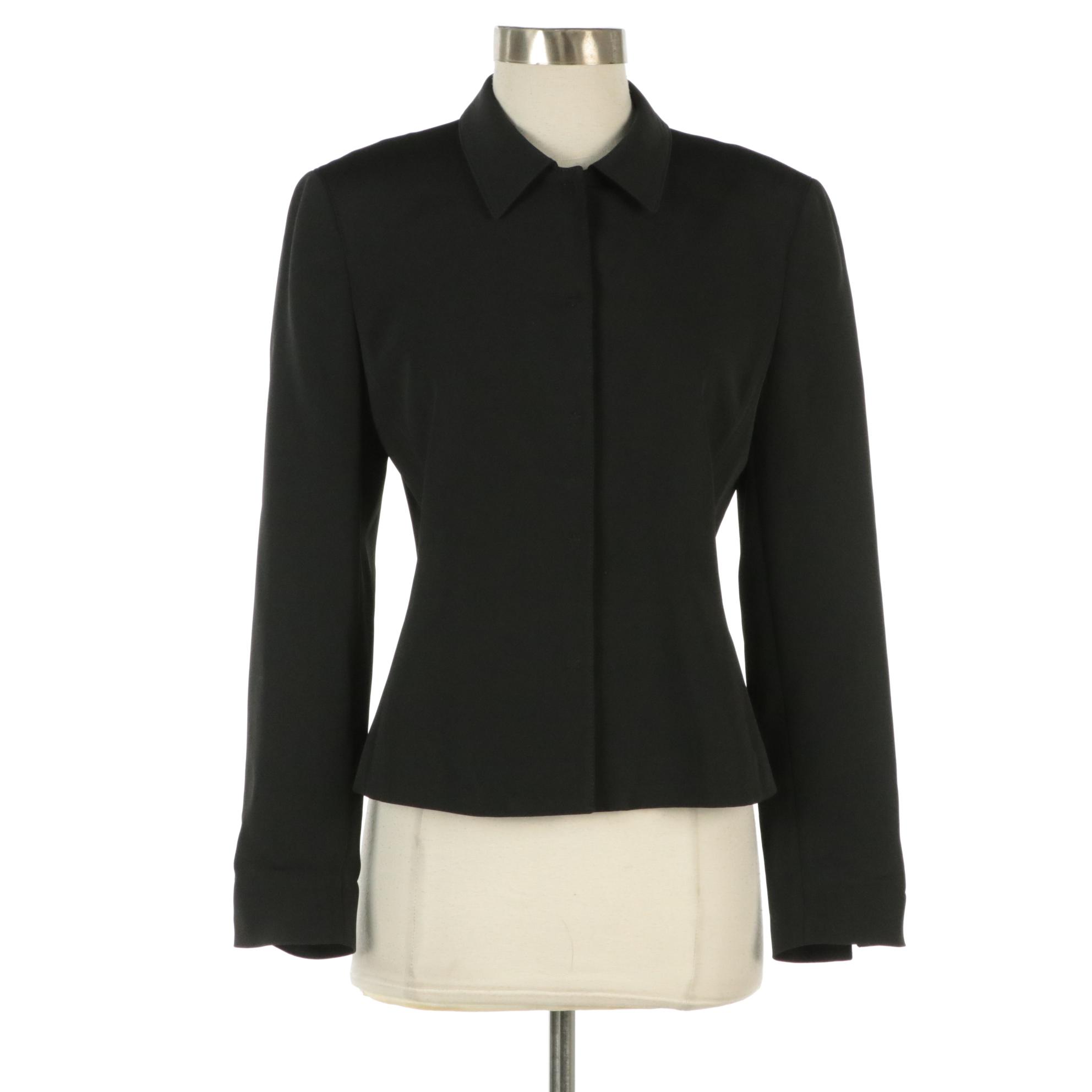 Prada Black Snap-Front Jacket