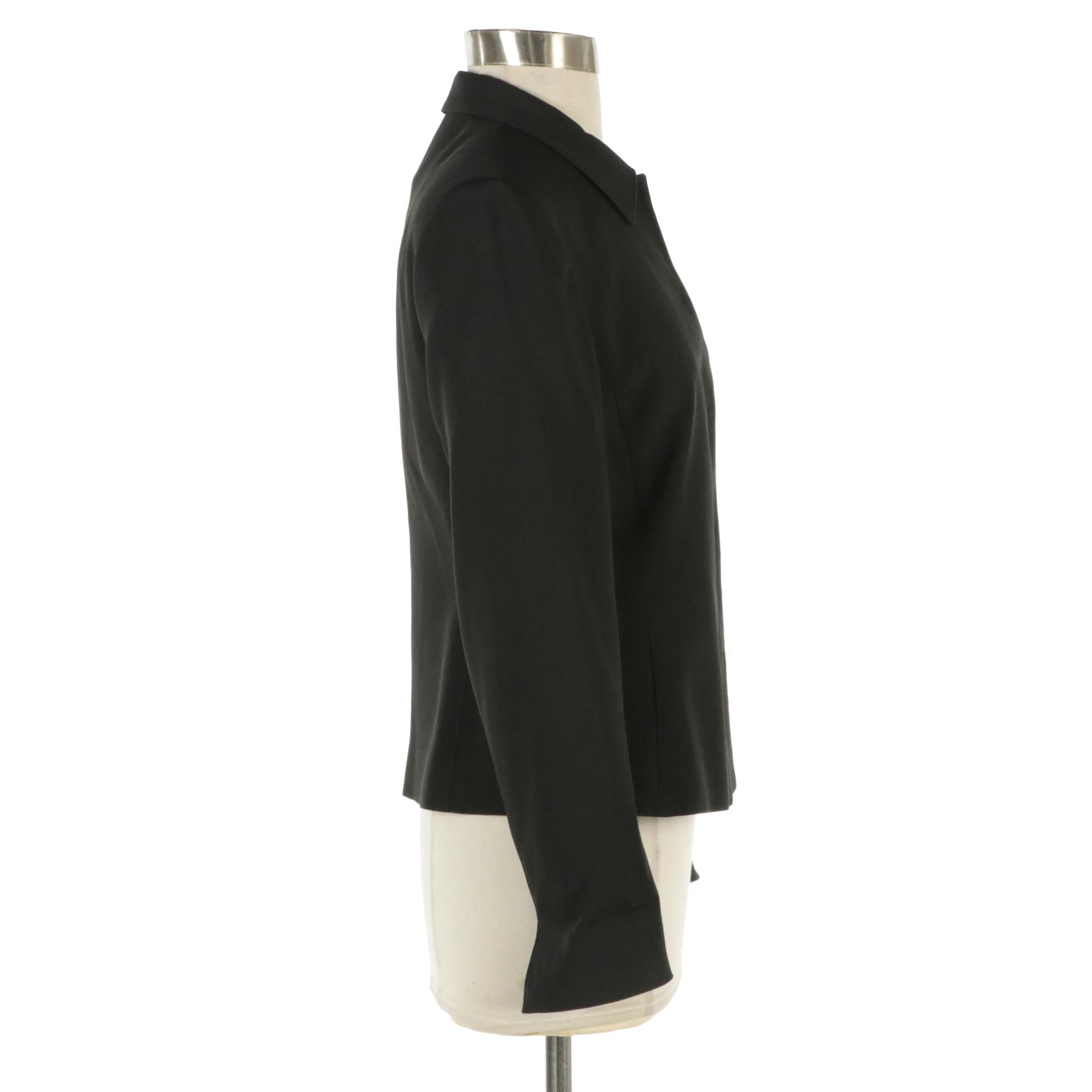 Prada Black Snap-Front Jacket