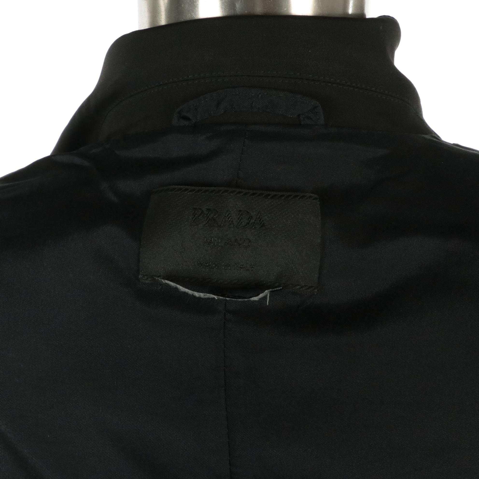 Prada Black Snap-Front Jacket