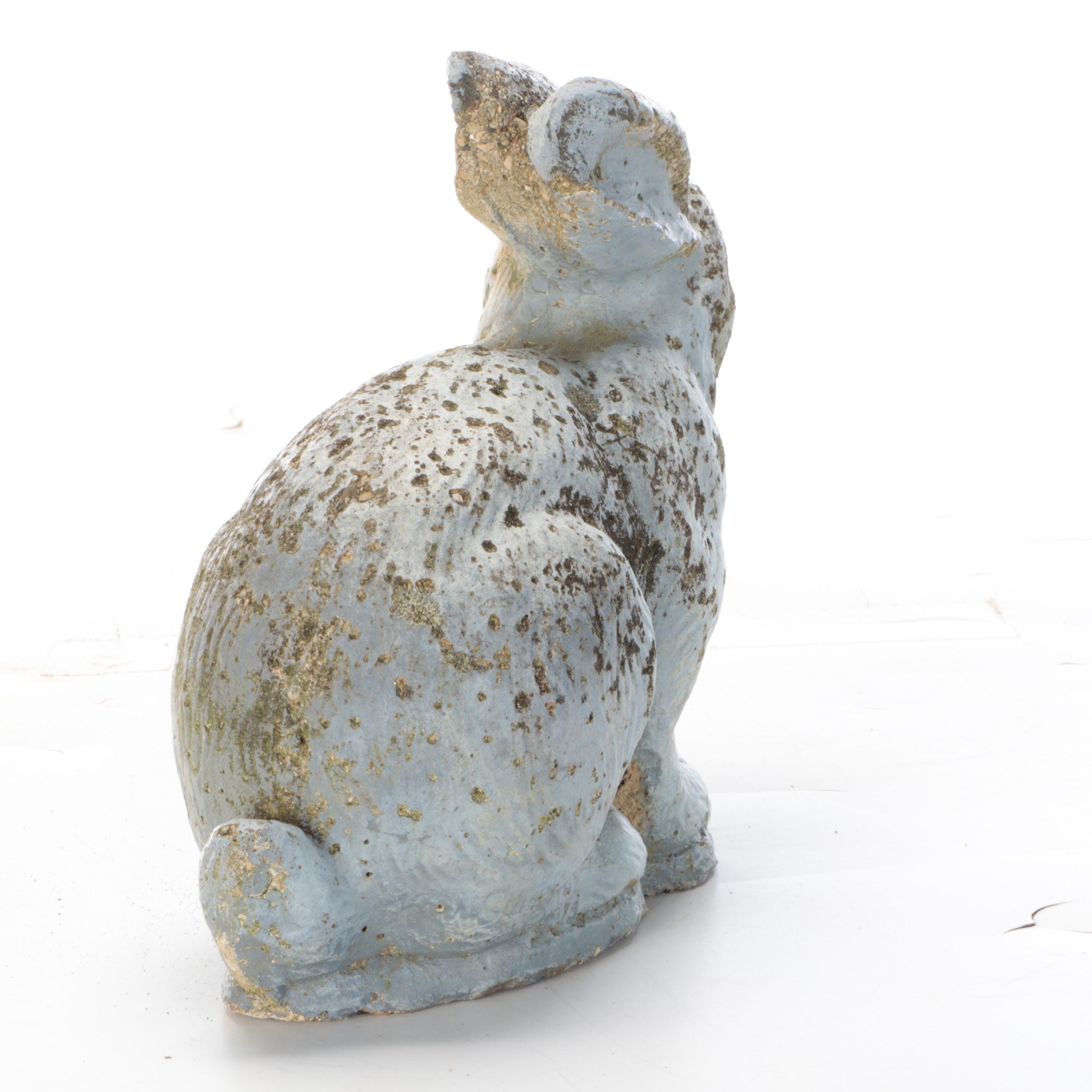 Cast Concrete Rabbit Garden Statue