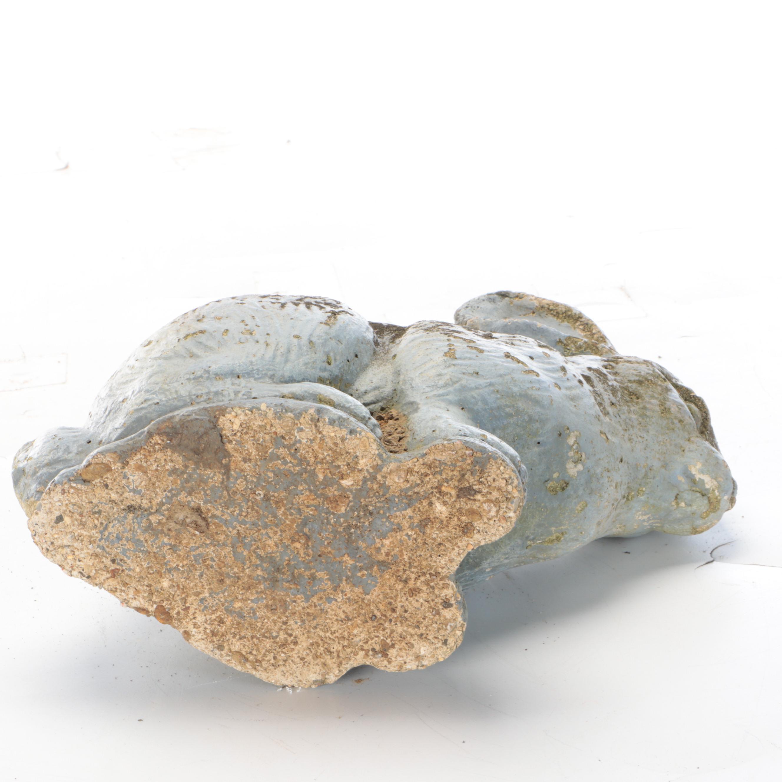 Cast Concrete Rabbit Garden Statue