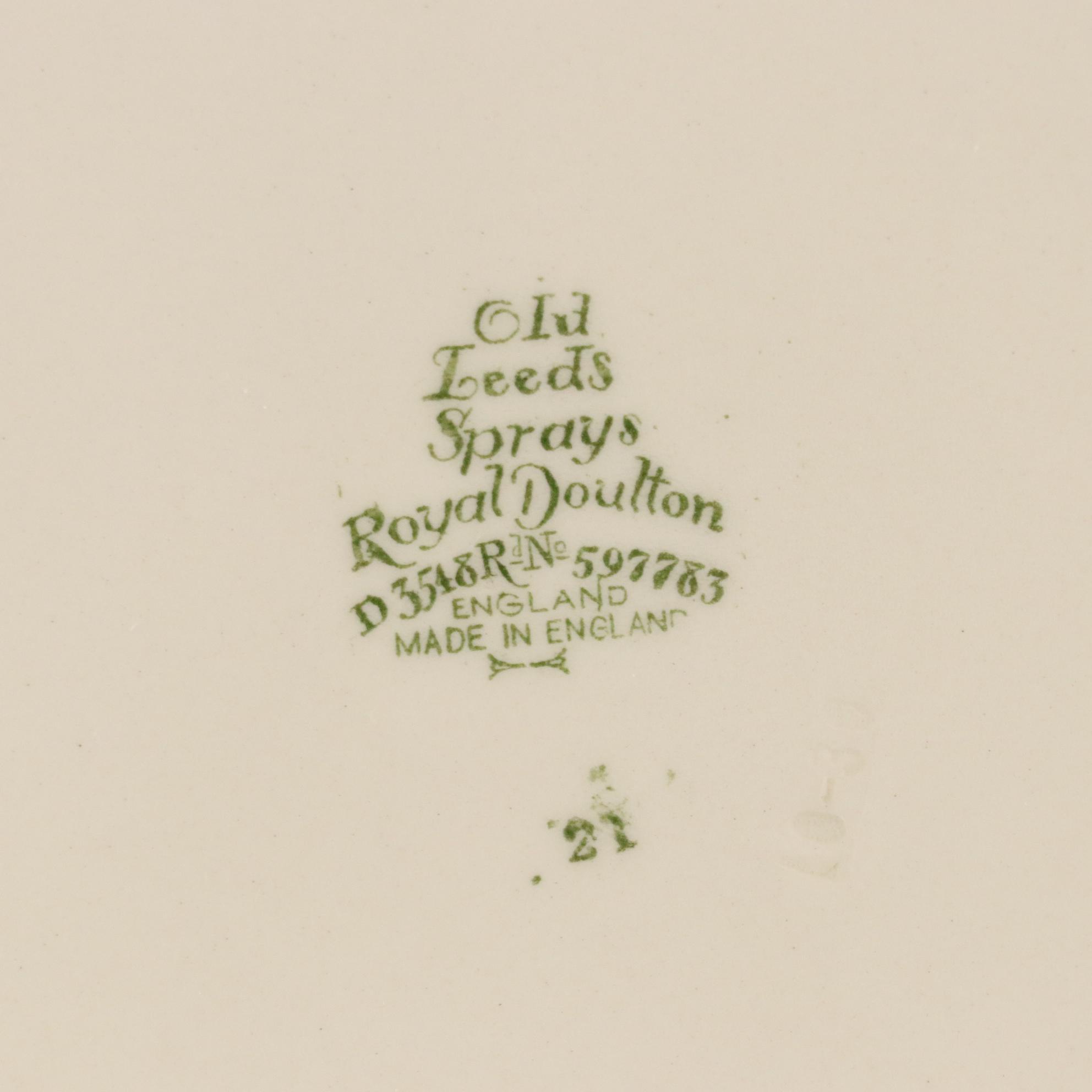 Royal Doulton "Old Leeds Spray" Porcelain Plates