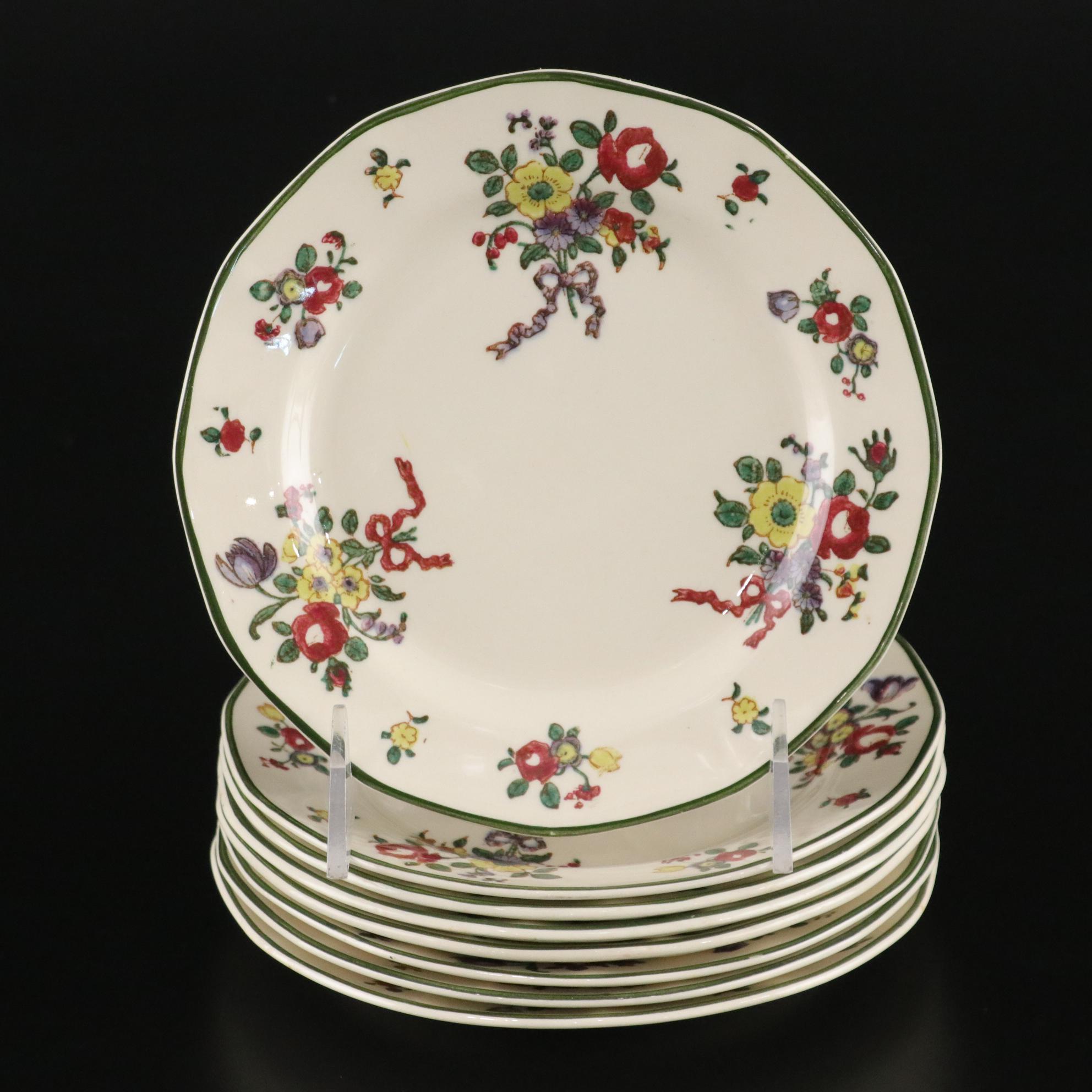 Royal Doulton "Old Leeds Spray" Porcelain Plates