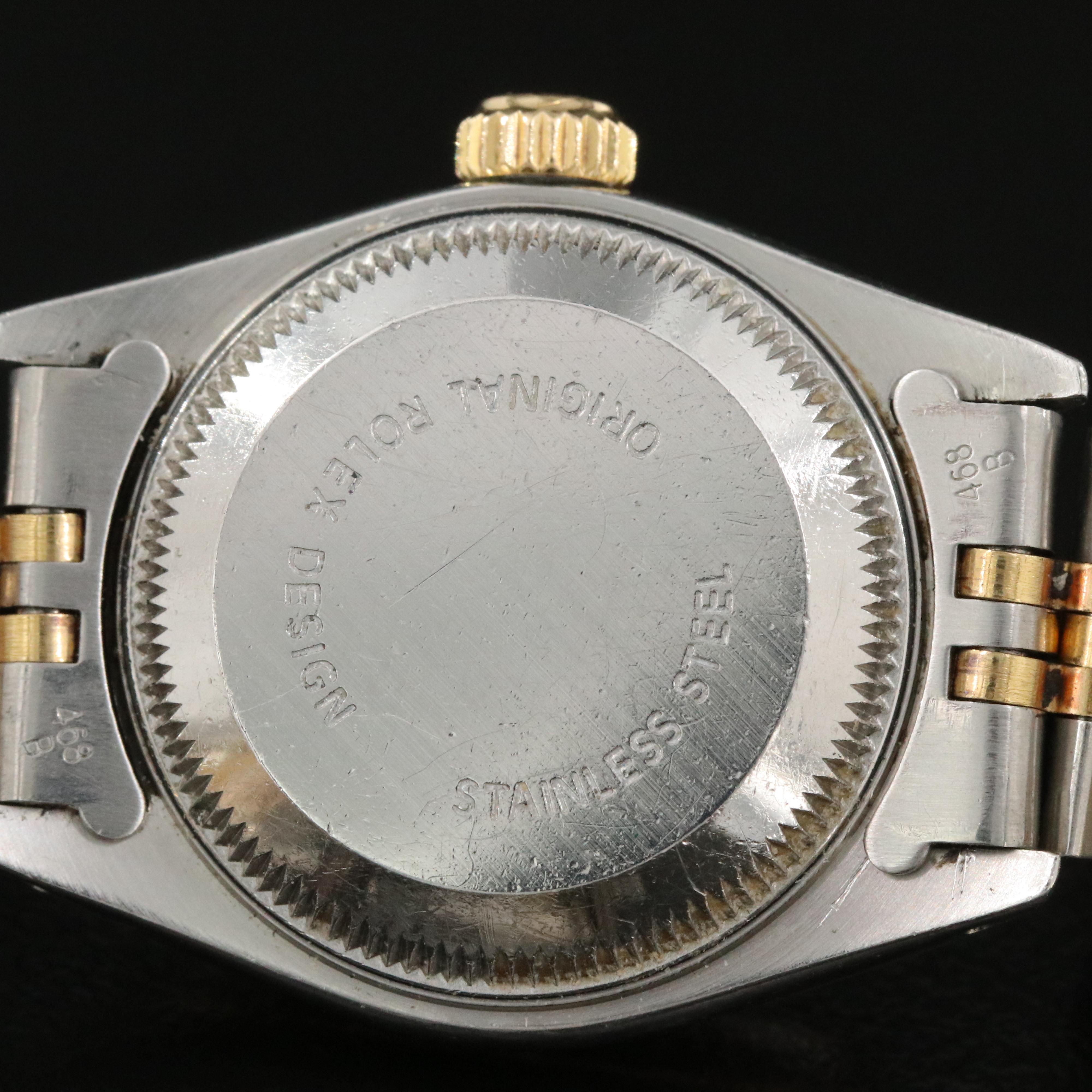 1991 Rolex Two-Tone 18K and Stainless Steel Datejust Watch