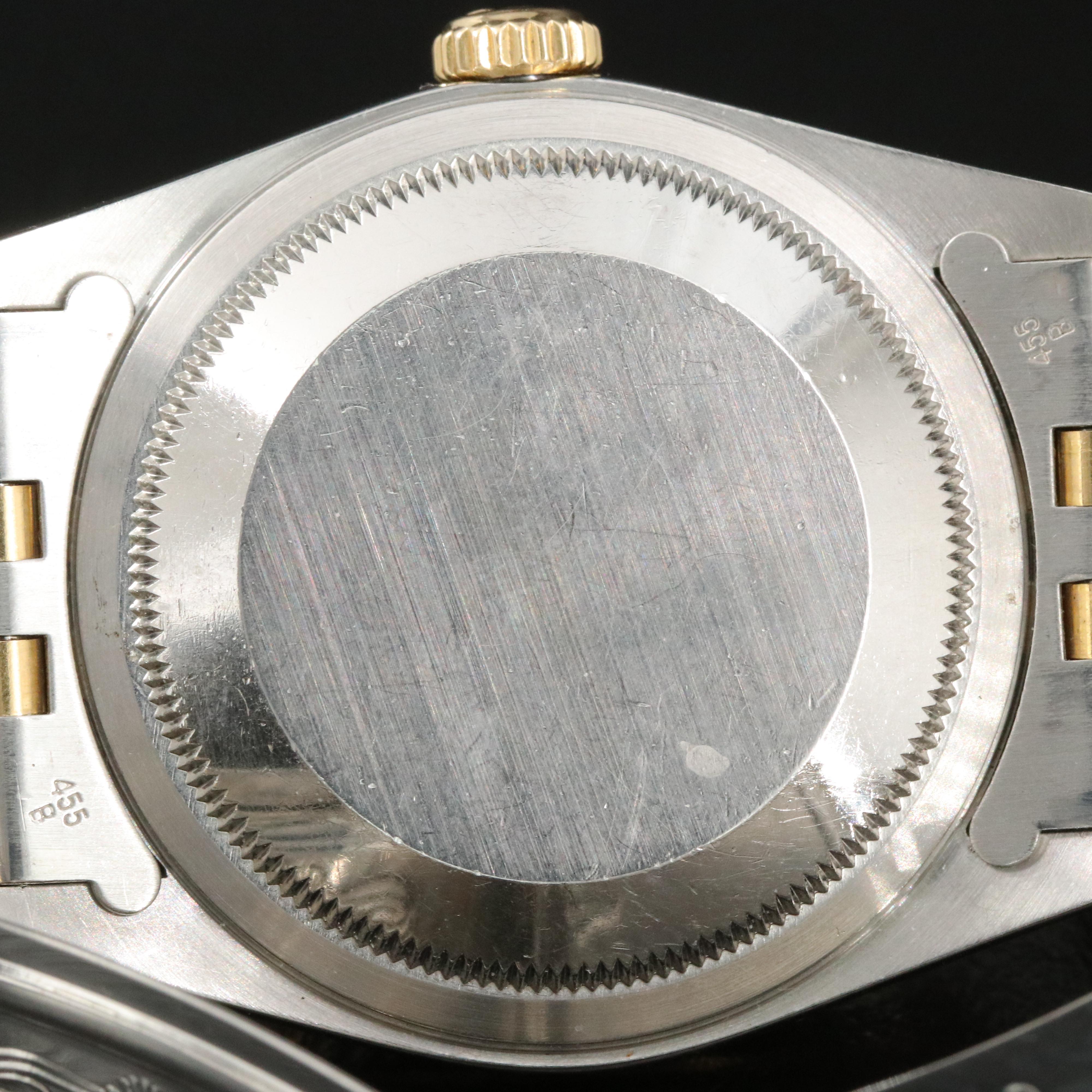 1990 Rolex Tapestry Dial Two-Tone Datejust Watch