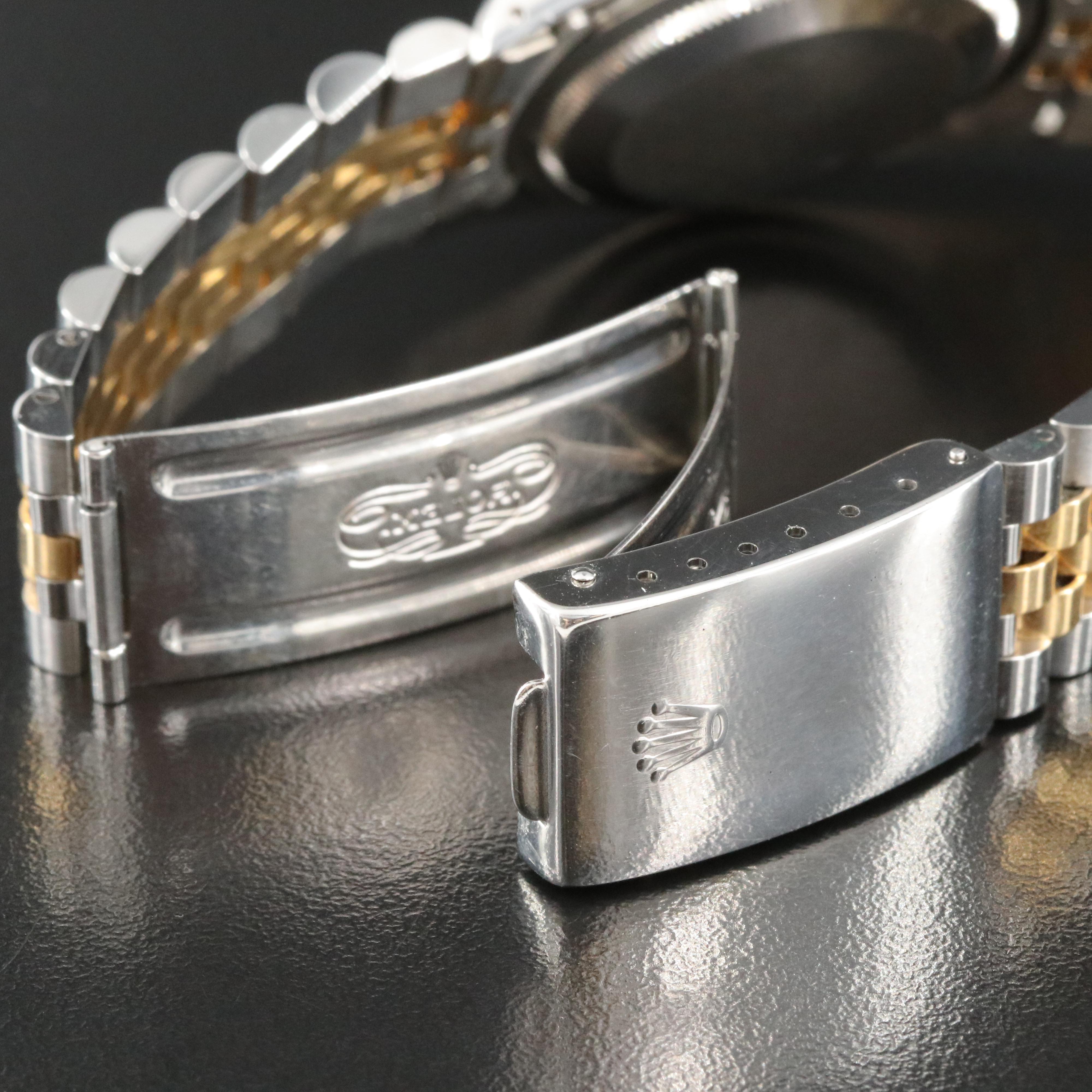 1990 Rolex Tapestry Dial Two-Tone Datejust Watch