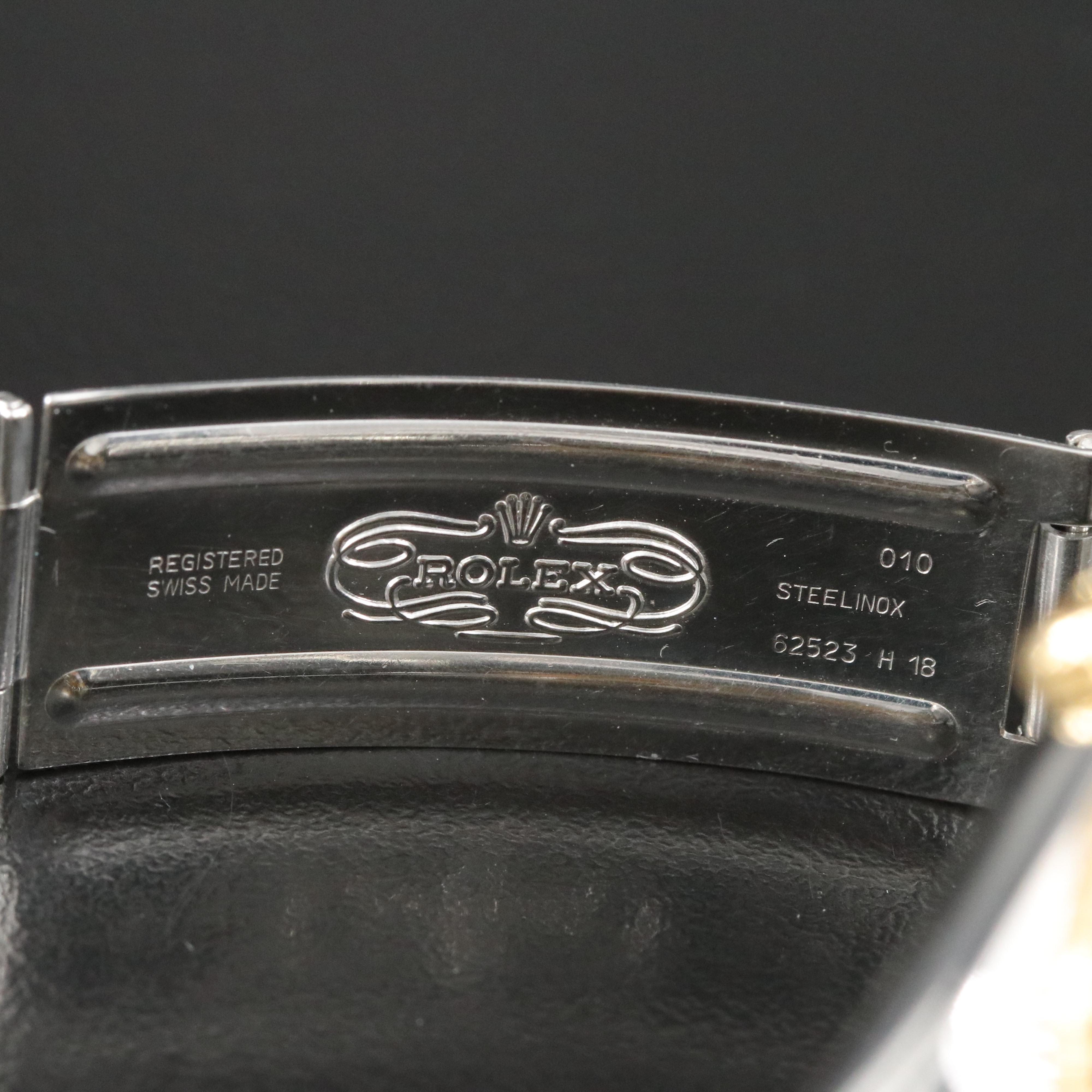 1990 Rolex Tapestry Dial Two-Tone Datejust Watch