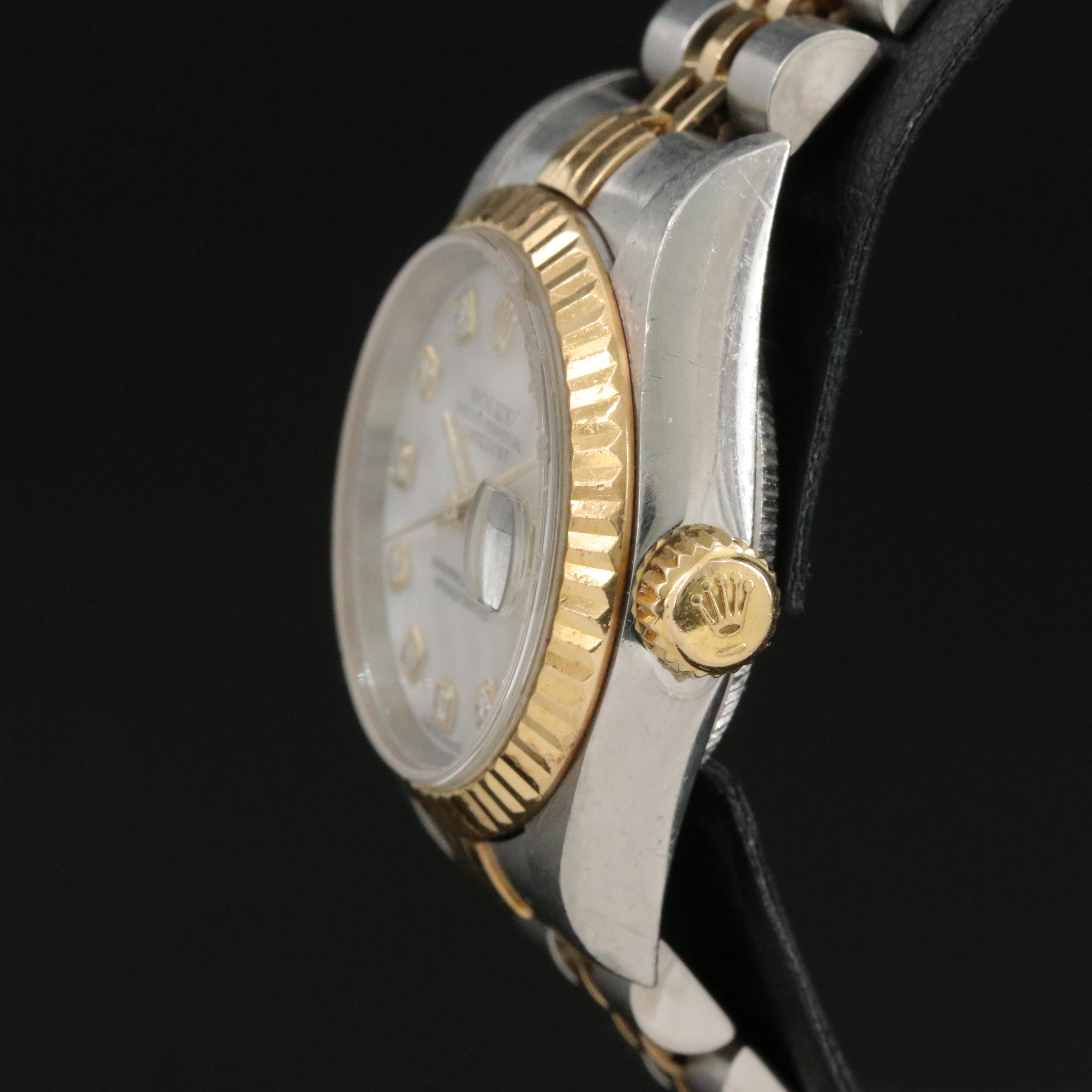 2003 Rolex Factory Mother-of-Pearl and Diamond Dial Datejust Watch