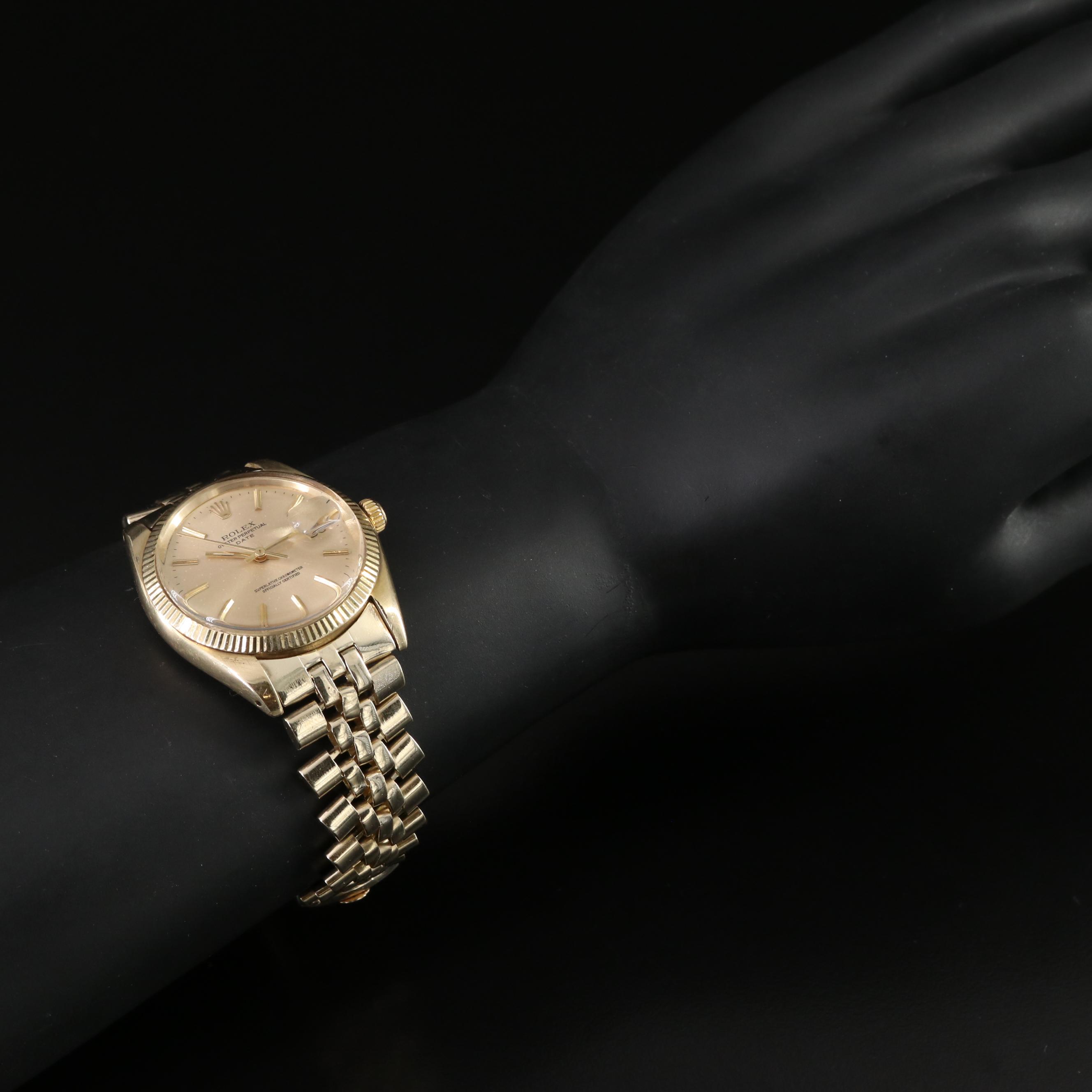 1979 Rolex Oyster Perpetual Date 14K Watch