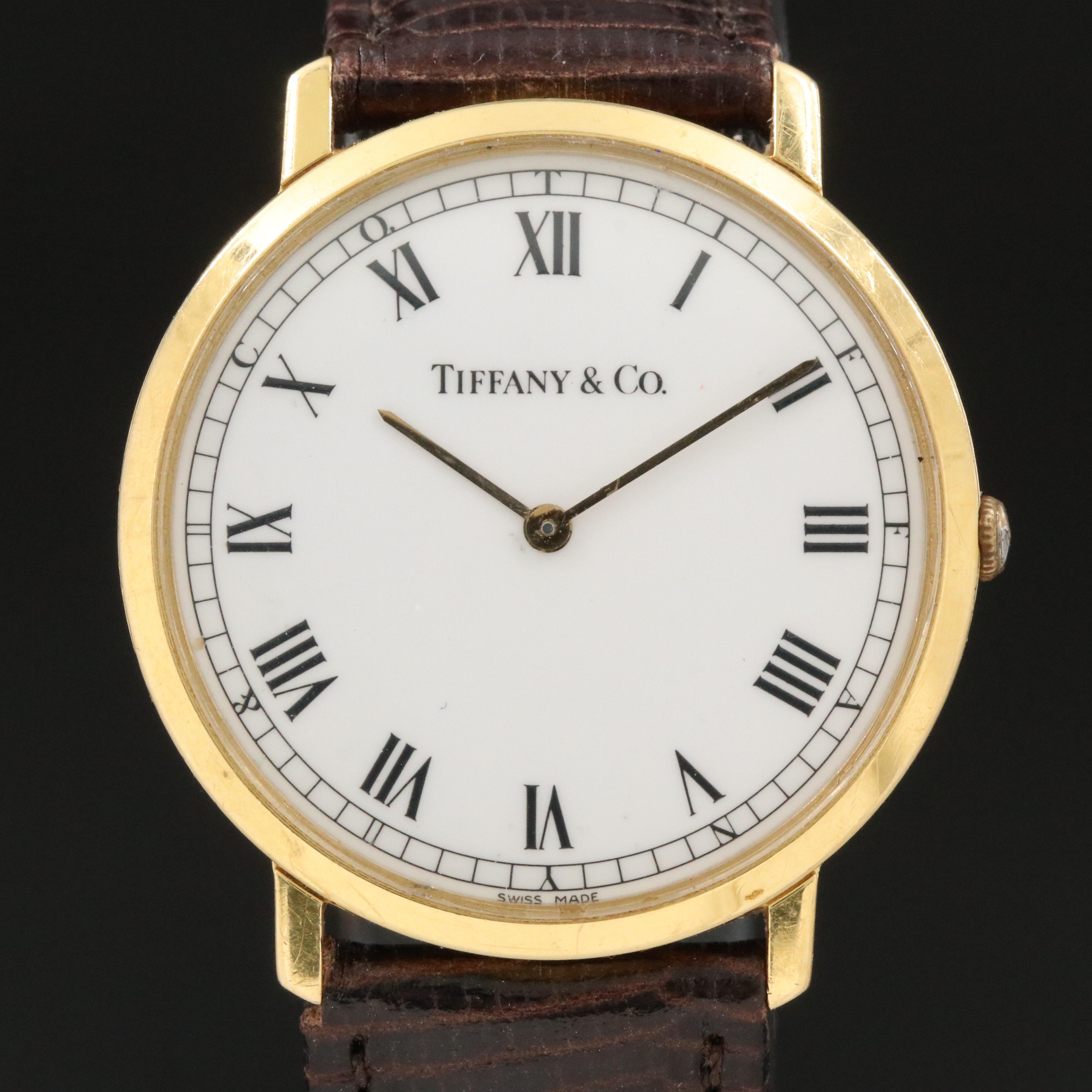 18K Tiffany & Co. Ultra Thin Quartz Watch