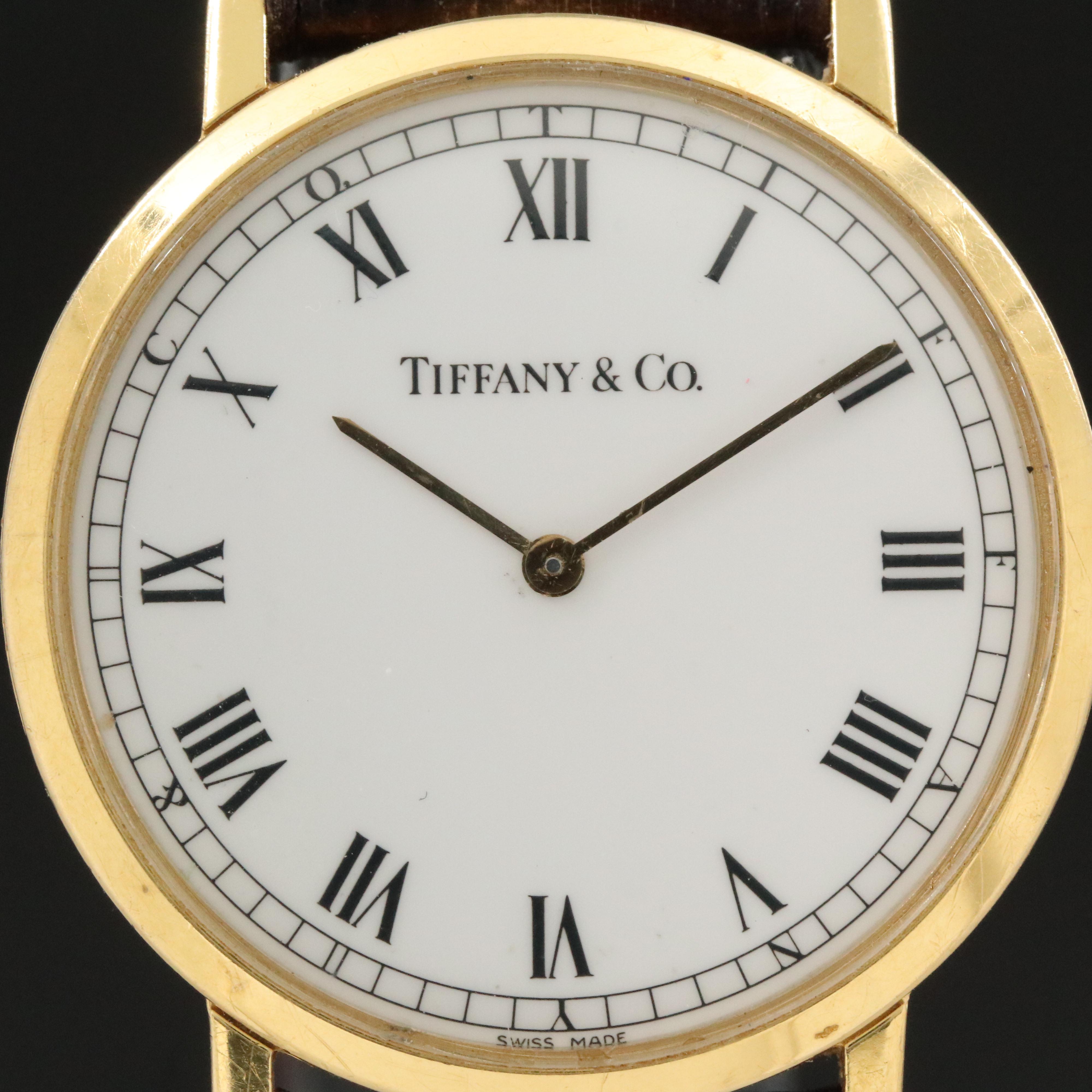 18K Tiffany & Co. Ultra Thin Quartz Watch