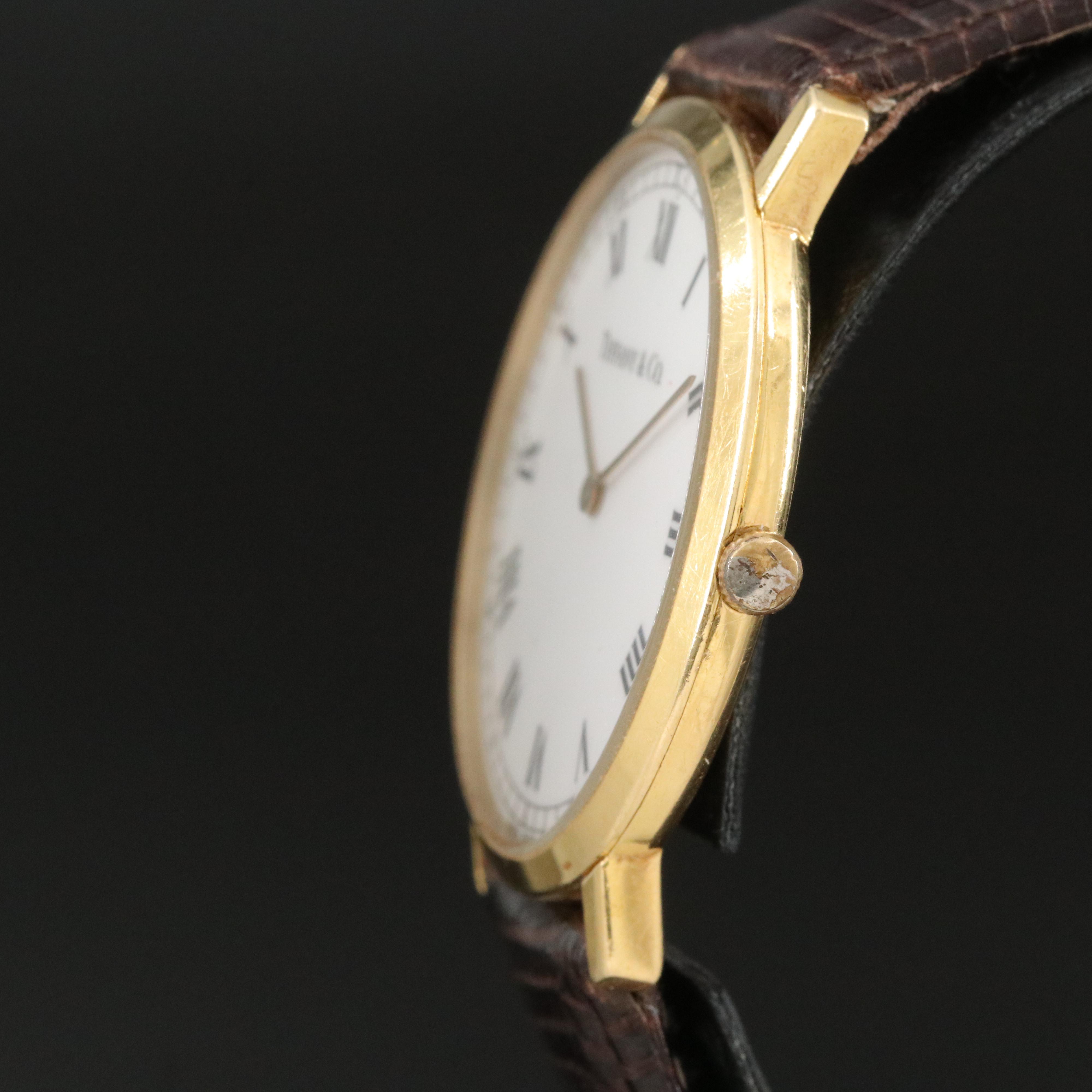 18K Tiffany & Co. Ultra Thin Quartz Watch