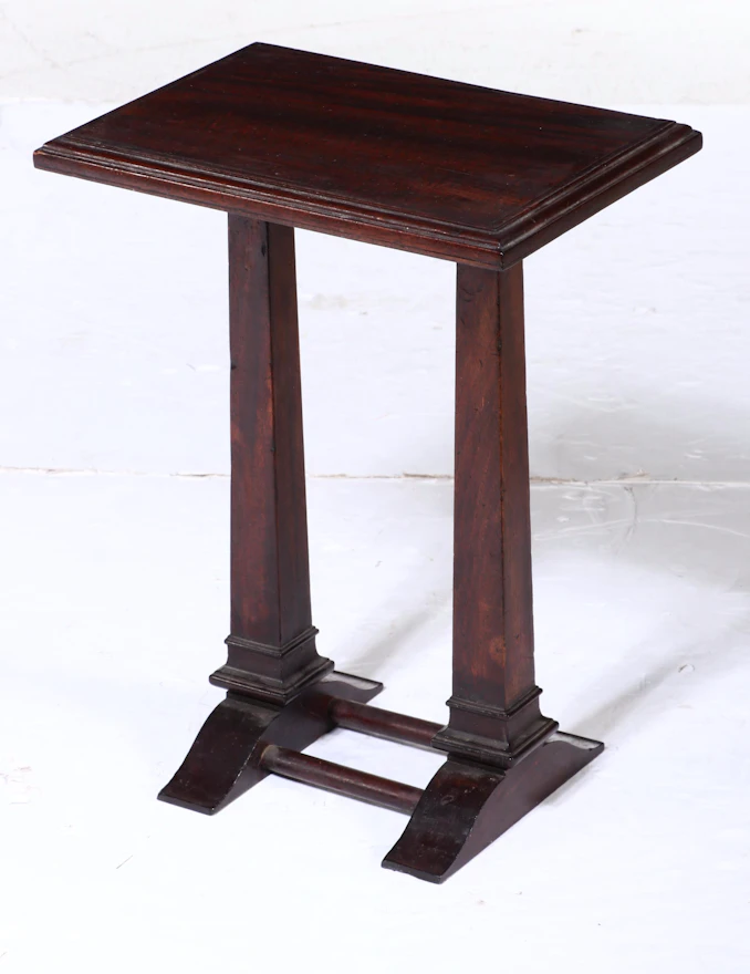 American Empire Revival Mahogany Side Table, Early 20th Century ...