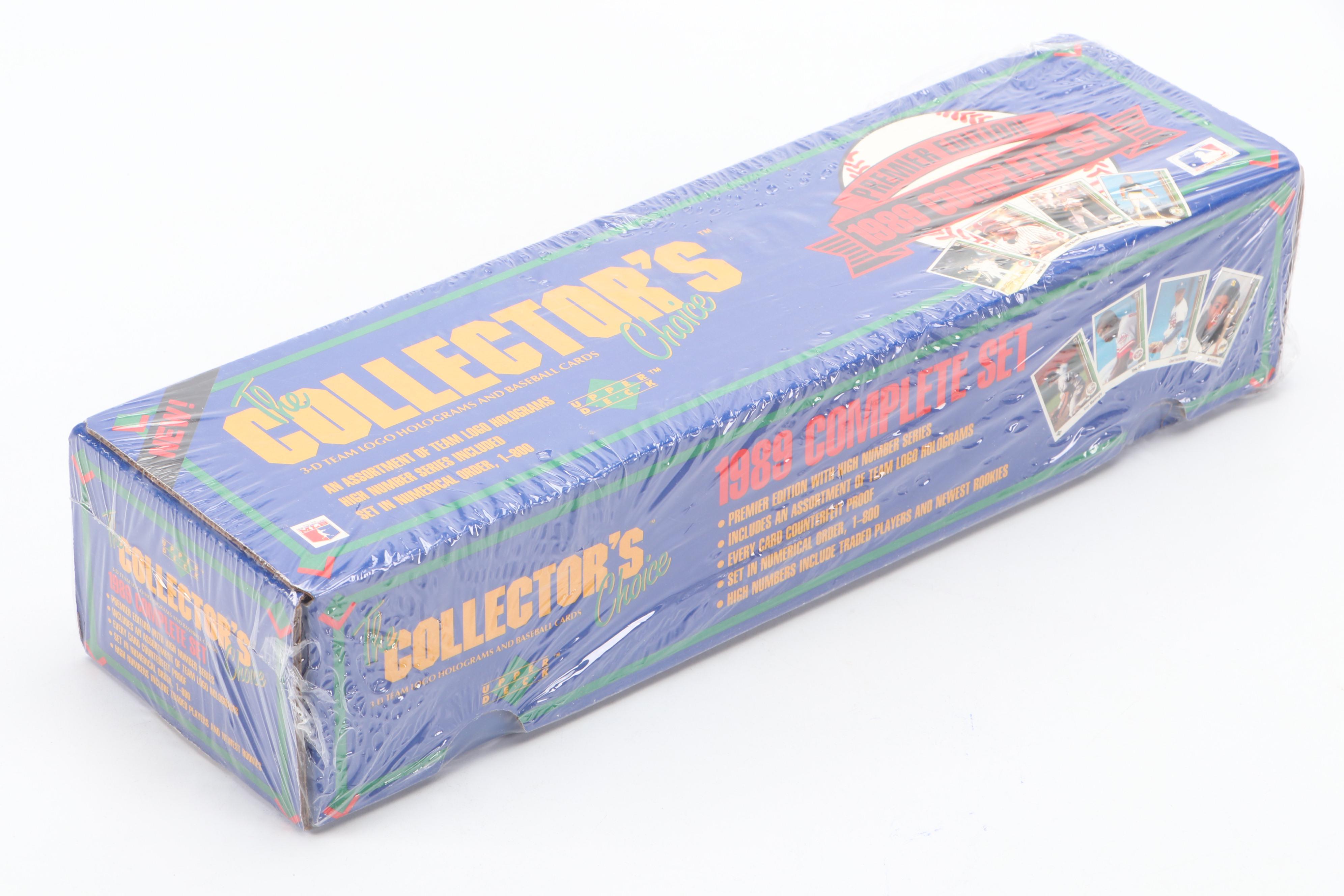 1989 Upper Deck Sealed Baseball Card Set with Sealed Wax Packs