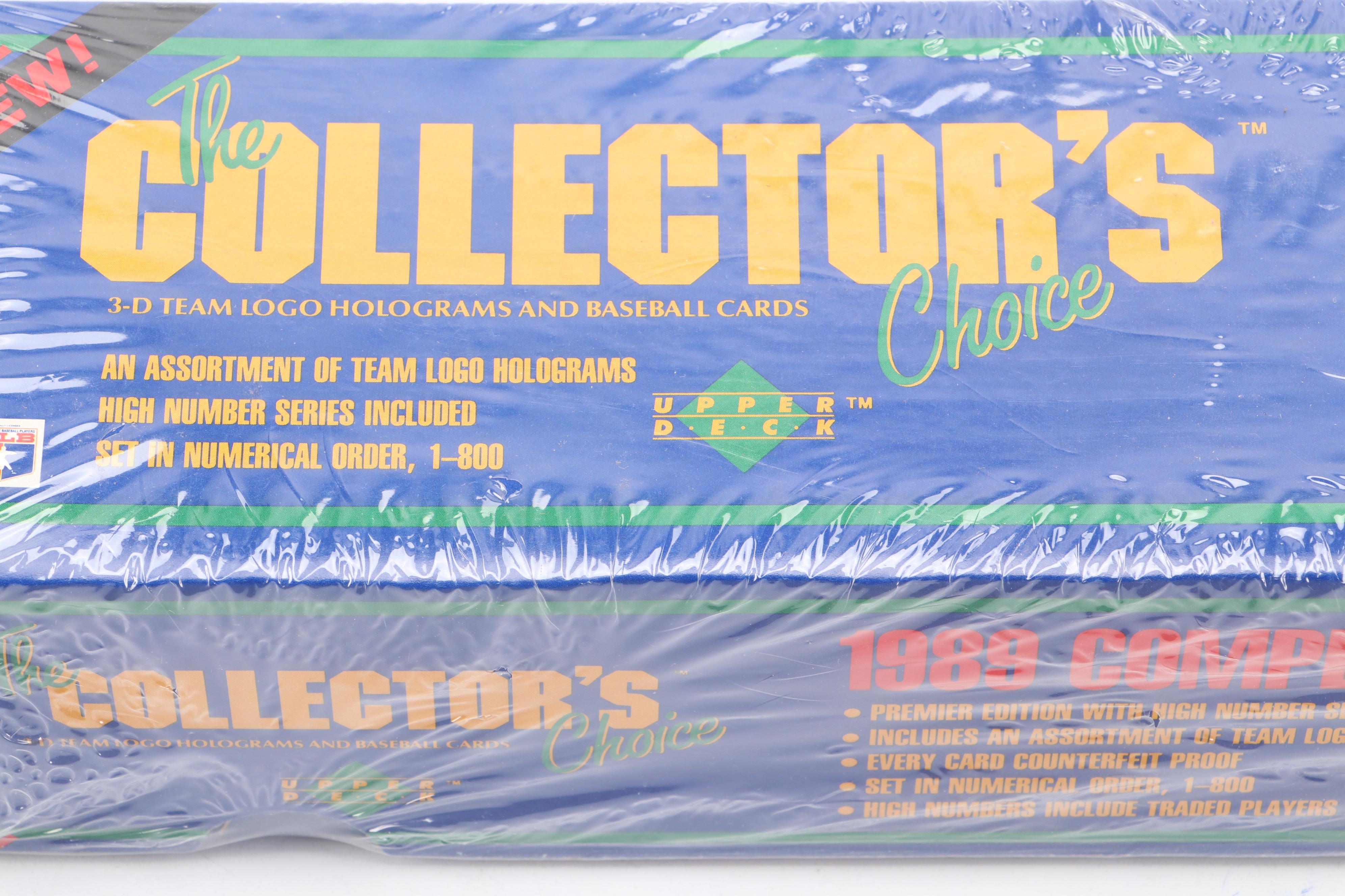 1989 Upper Deck Sealed Baseball Card Set with Sealed Wax Packs