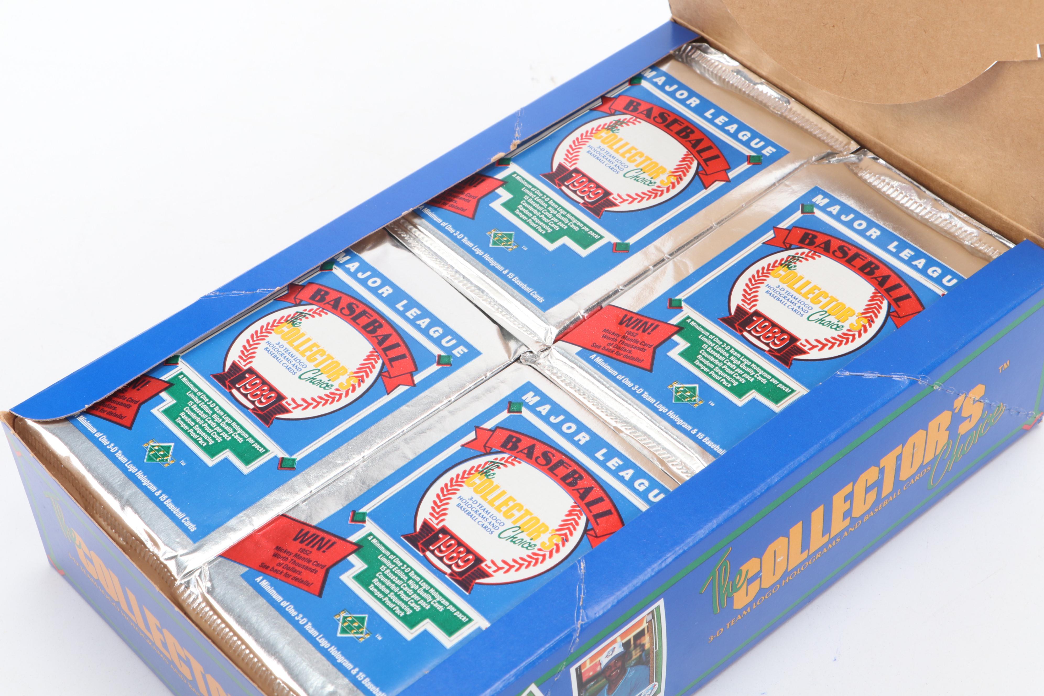 1989 Upper Deck Sealed Baseball Card Set with Sealed Wax Packs