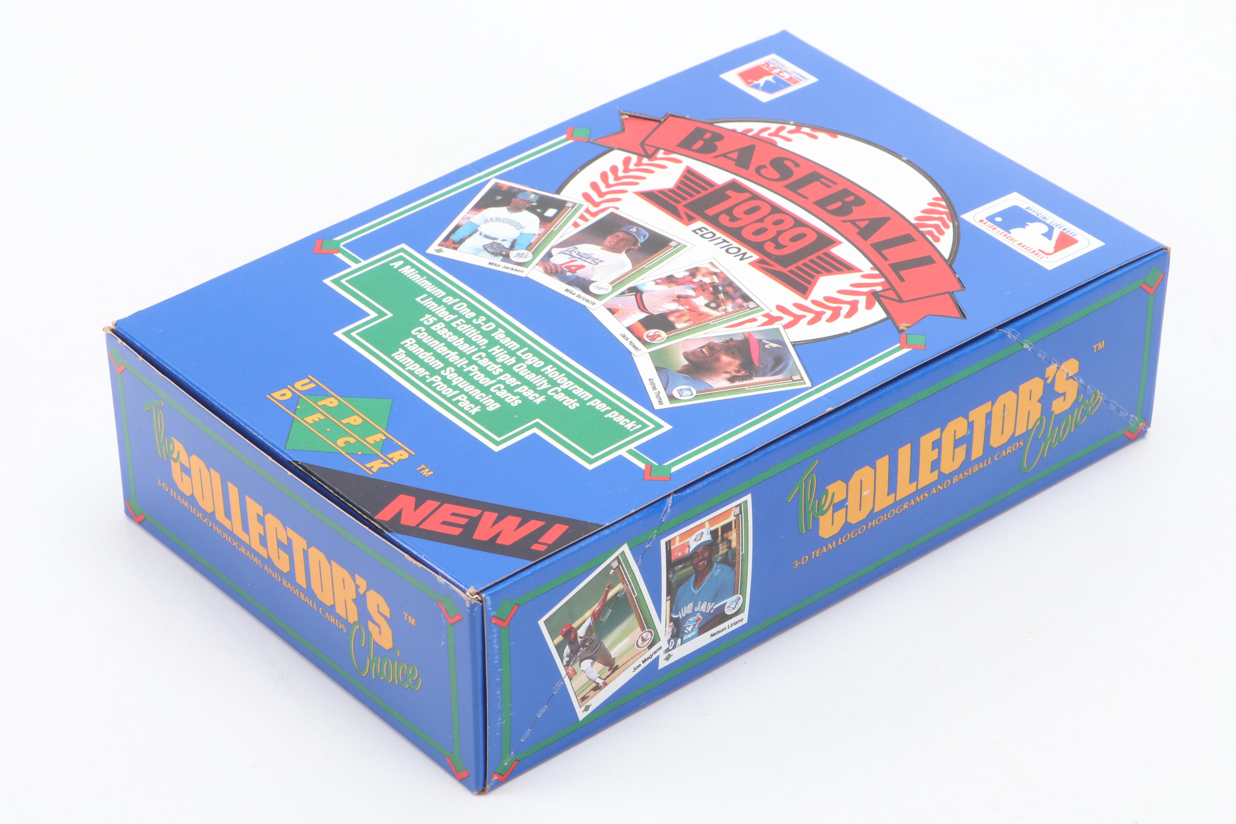 1989 Upper Deck Sealed Baseball Card Set with Sealed Wax Packs