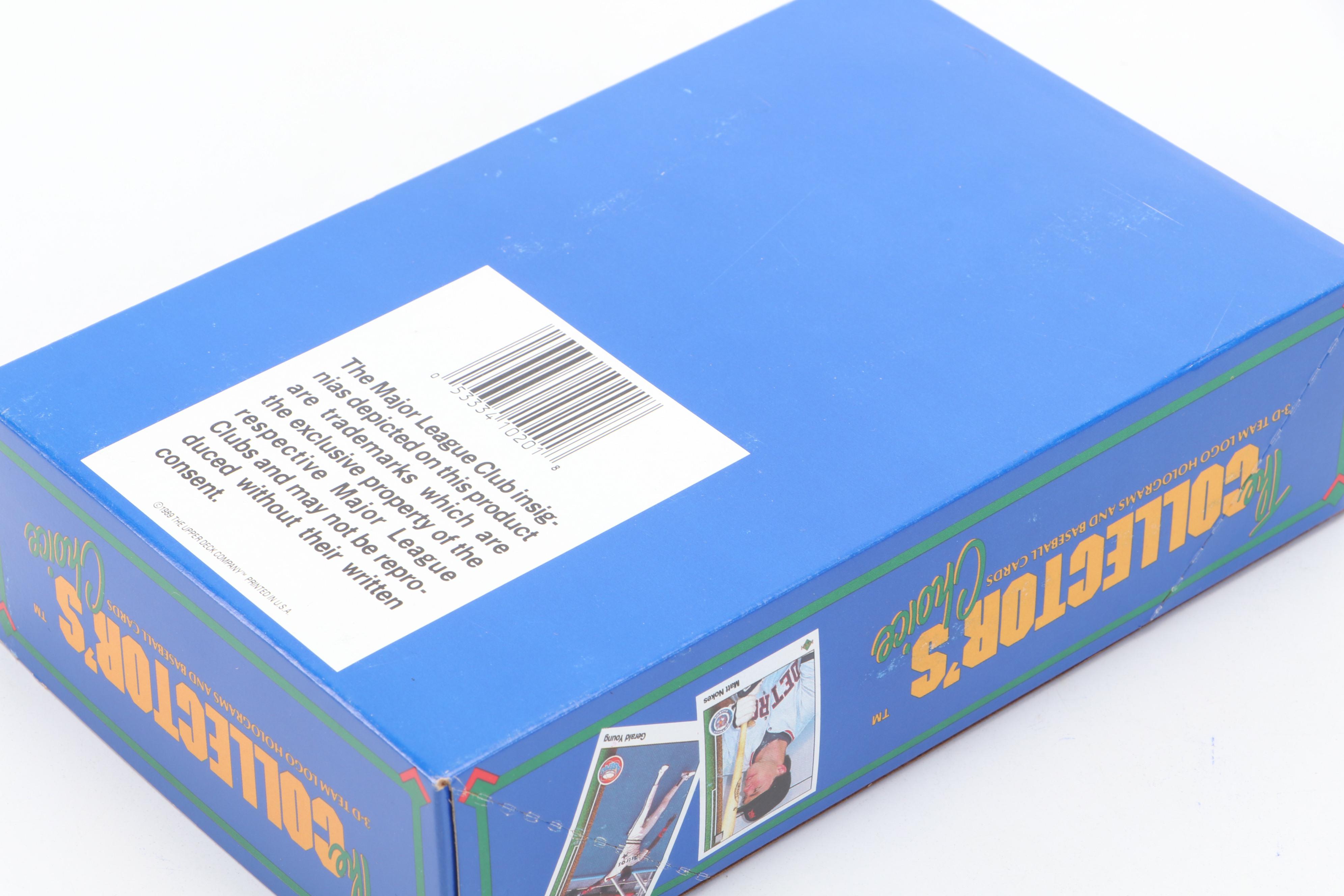 1989 Upper Deck Sealed Baseball Card Set with Sealed Wax Packs