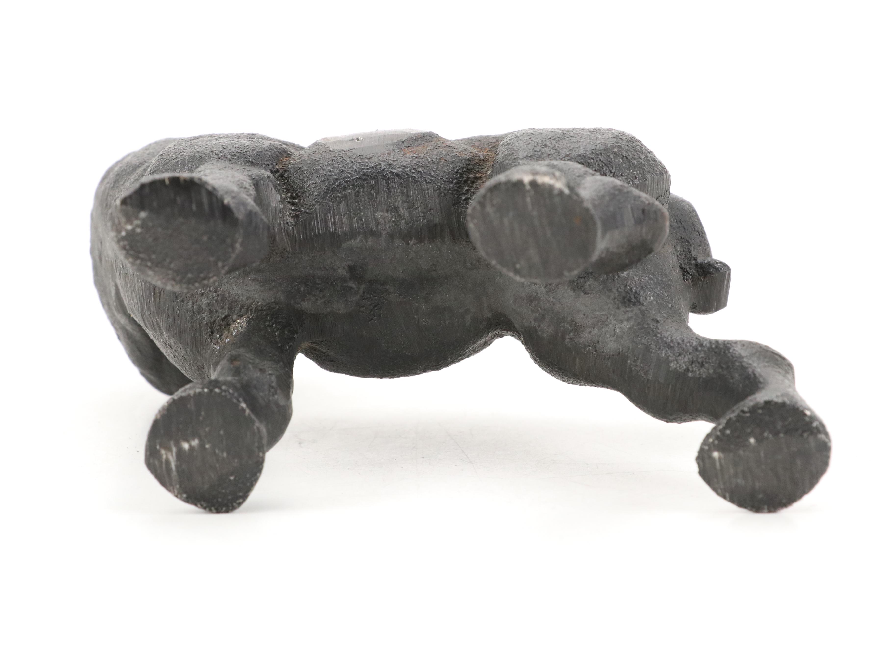 Carved and Painted Wooden Boxes with Steer and Boston Terrier Figurines