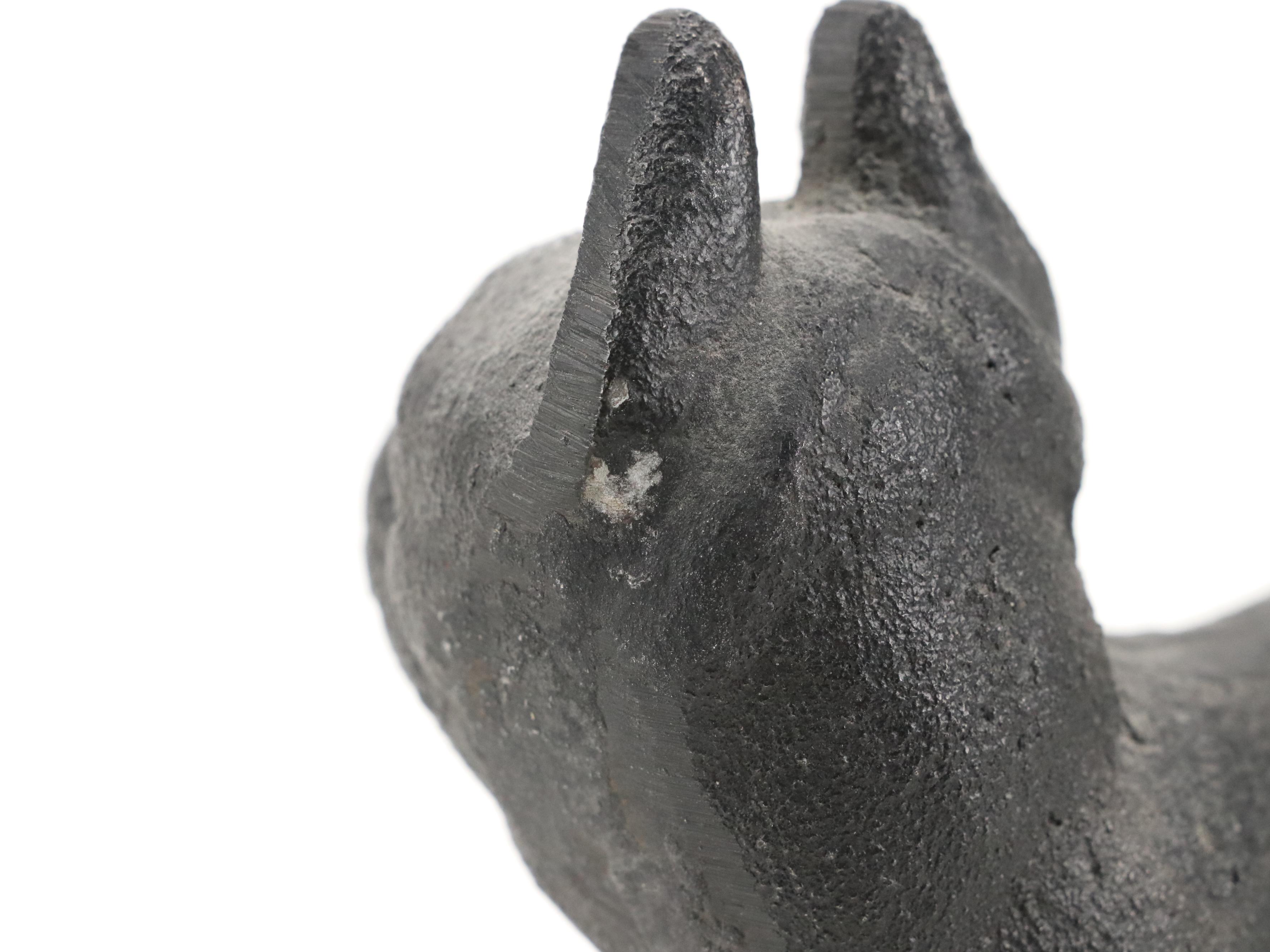 Carved and Painted Wooden Boxes with Steer and Boston Terrier Figurines