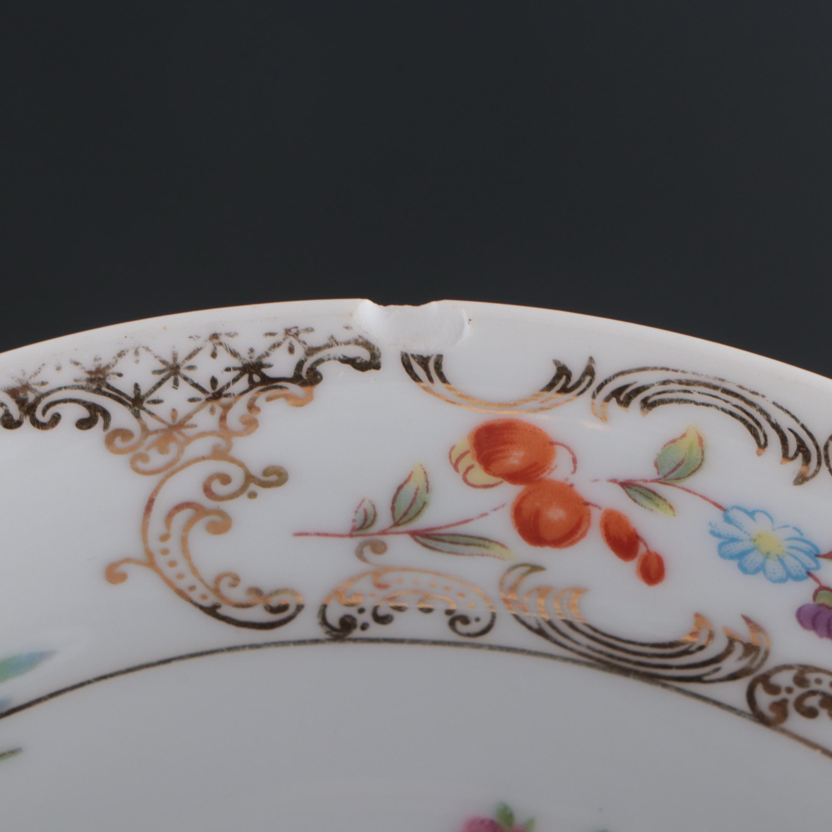 Kongo China Romance Hand-Painted Porcelain Dinnerware and Serveware