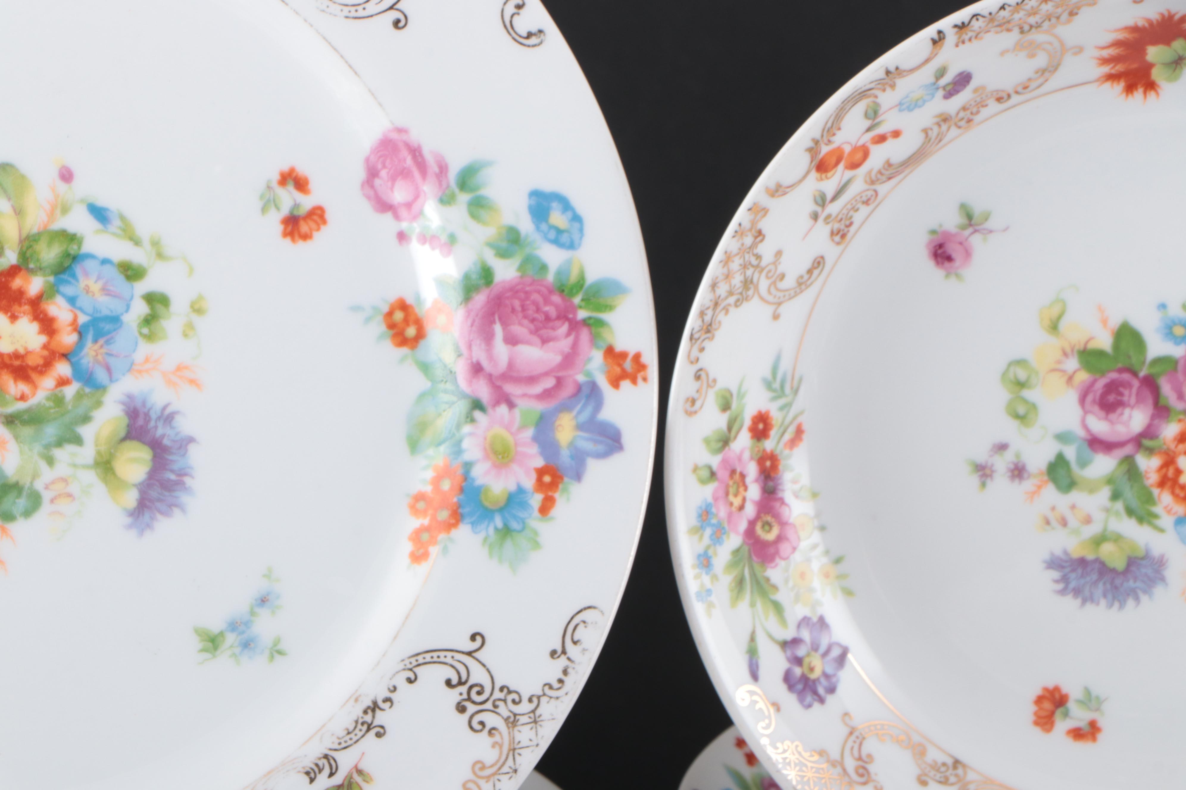 Kongo China Romance Hand-Painted Porcelain Dinnerware and Serveware