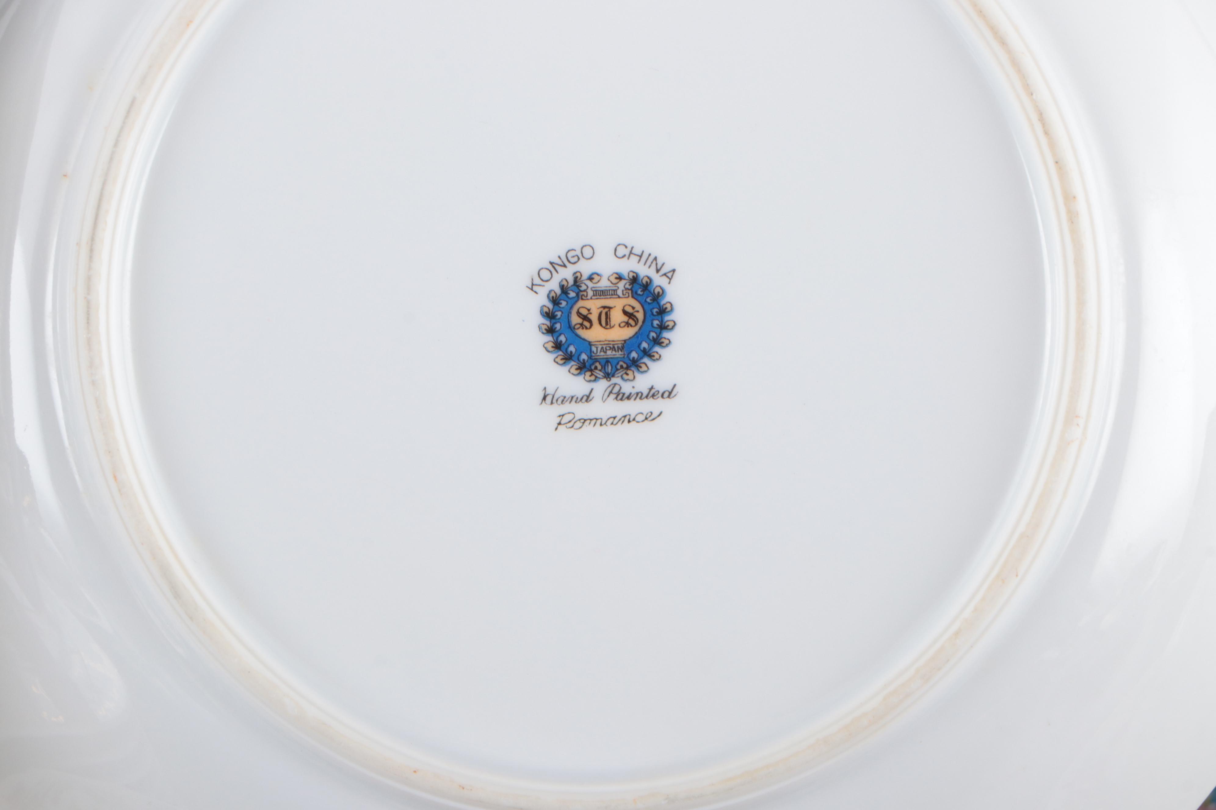 Kongo China Romance Hand-Painted Porcelain Dinnerware and Serveware