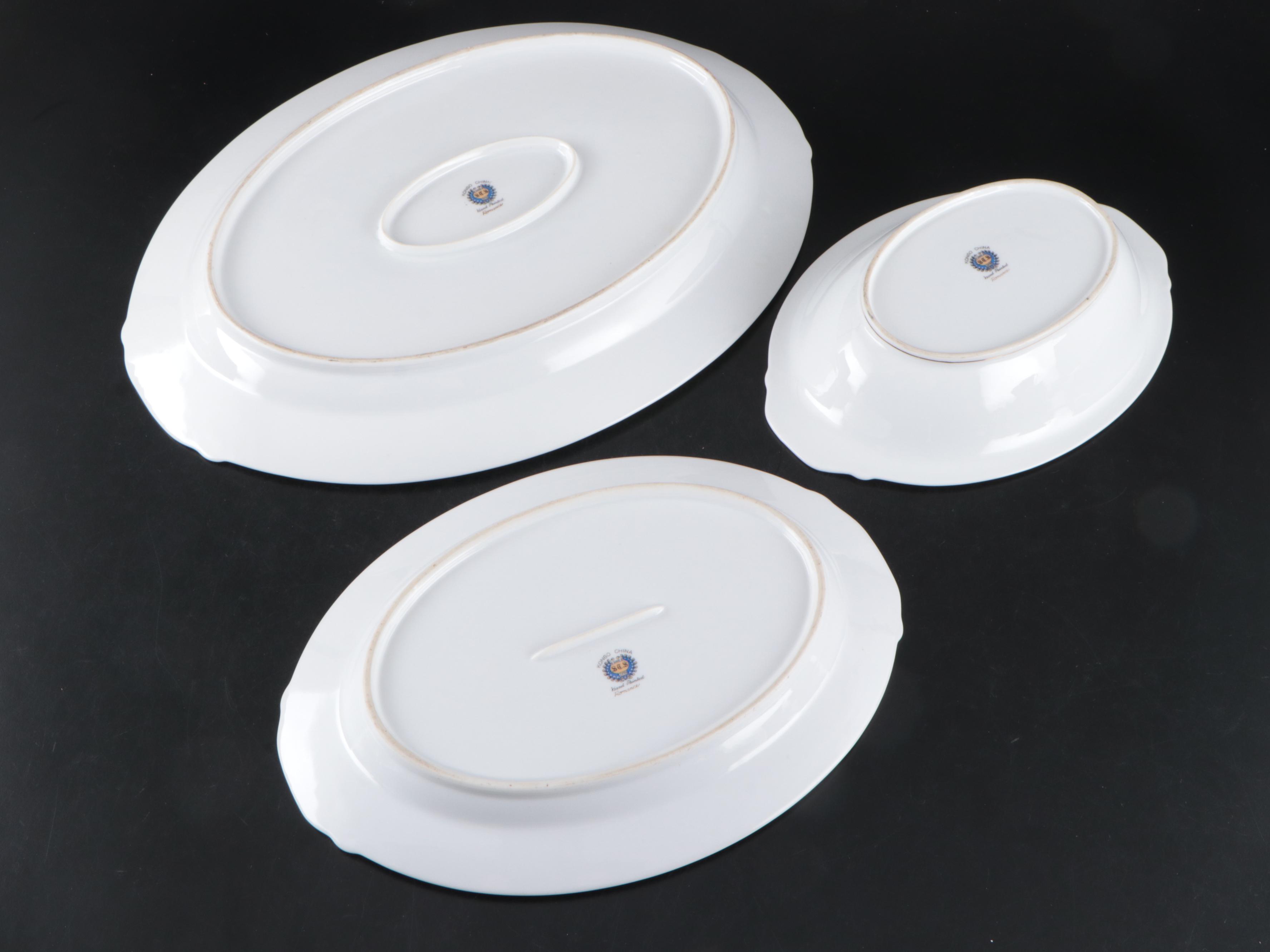 Kongo China Romance Hand-Painted Porcelain Dinnerware and Serveware