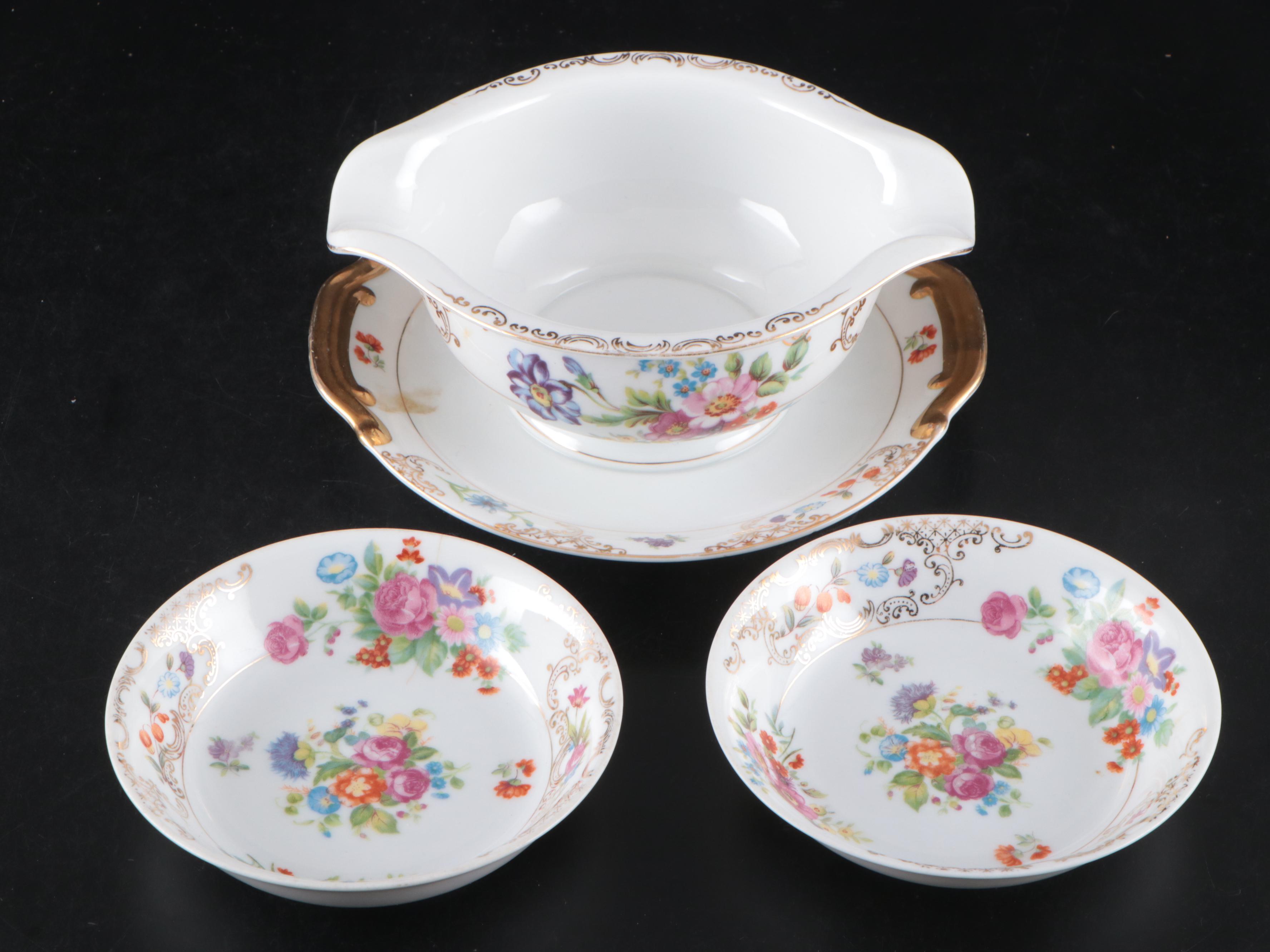 Kongo China Romance Hand-Painted Porcelain Dinnerware and Serveware