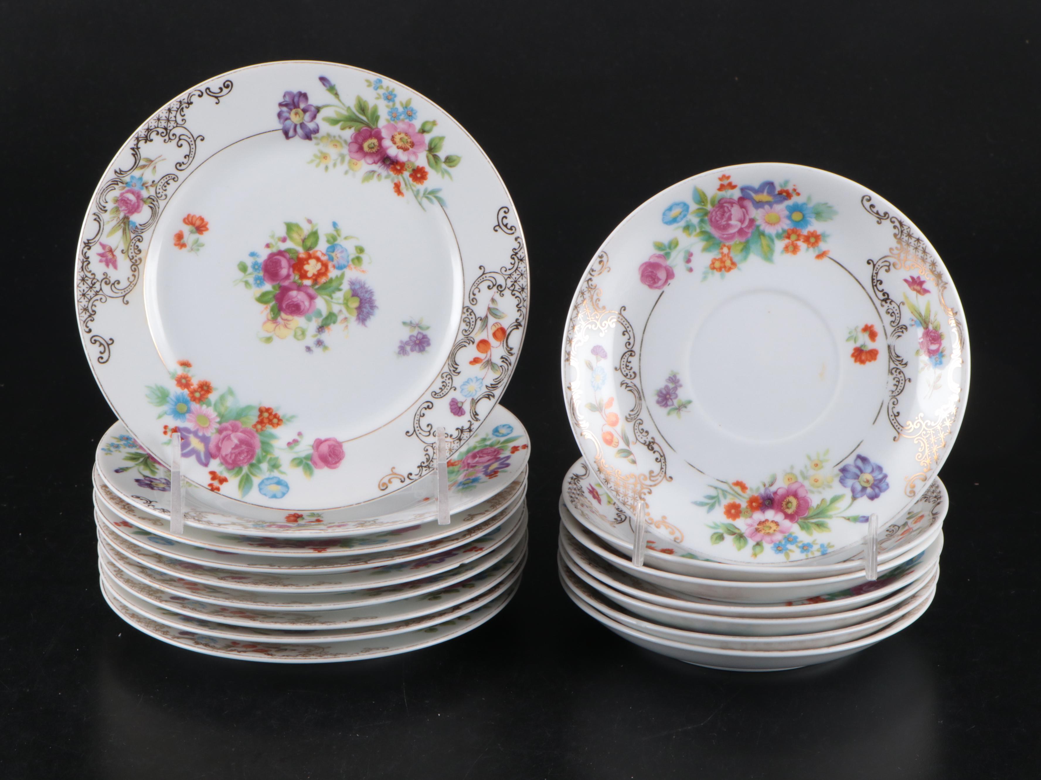 Kongo China Romance Hand-Painted Porcelain Dinnerware and Serveware