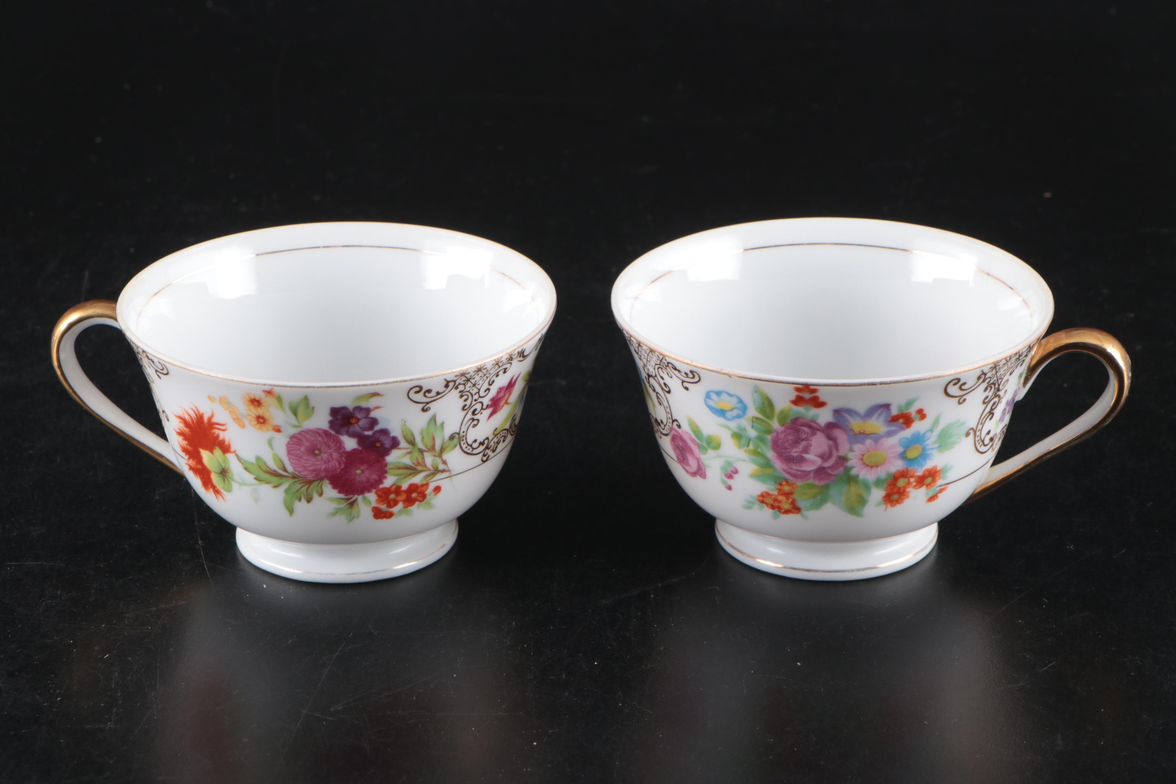 Kongo China Romance Hand-Painted Porcelain Dinnerware and Serveware