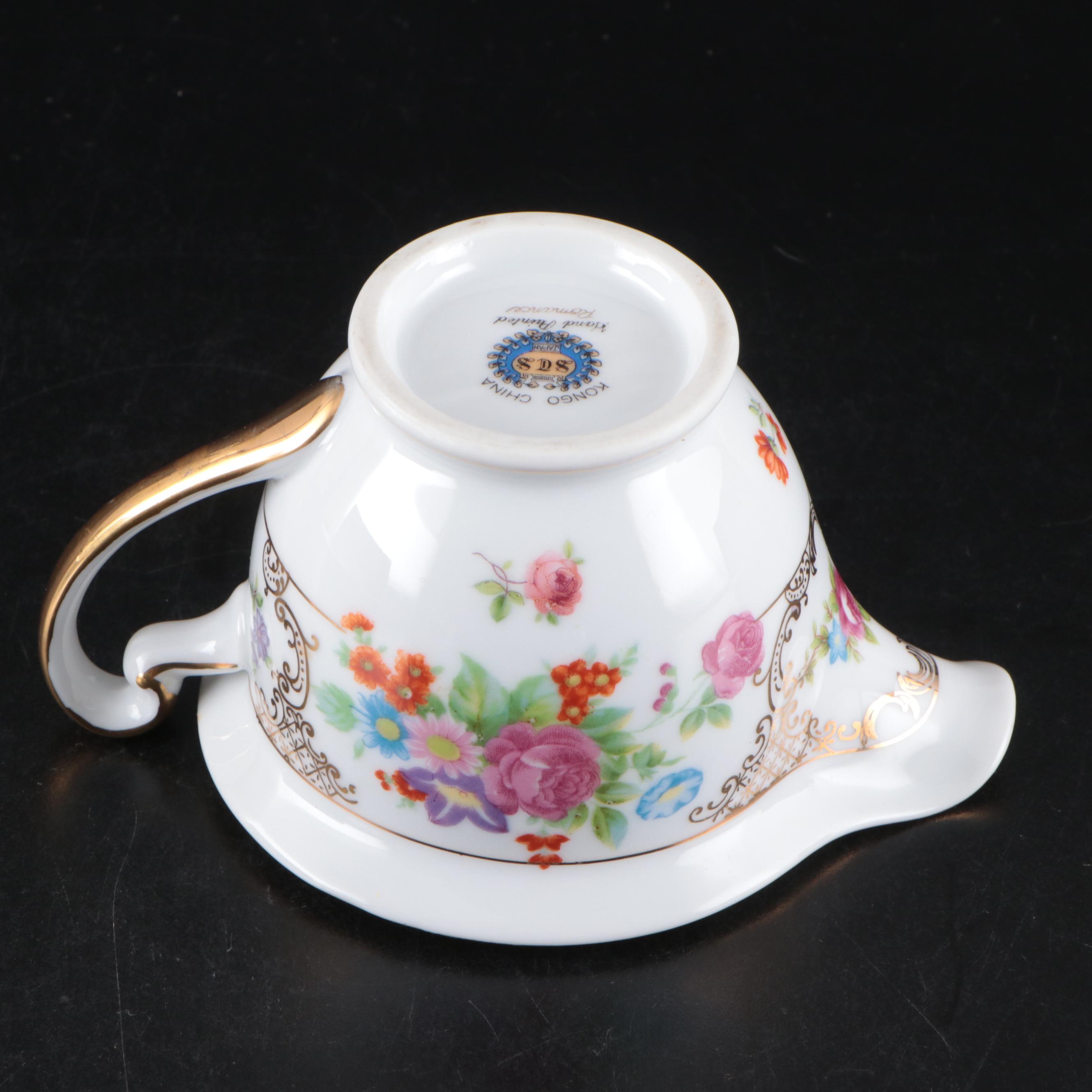 Kongo China Romance Hand-Painted Porcelain Dinnerware and Serveware