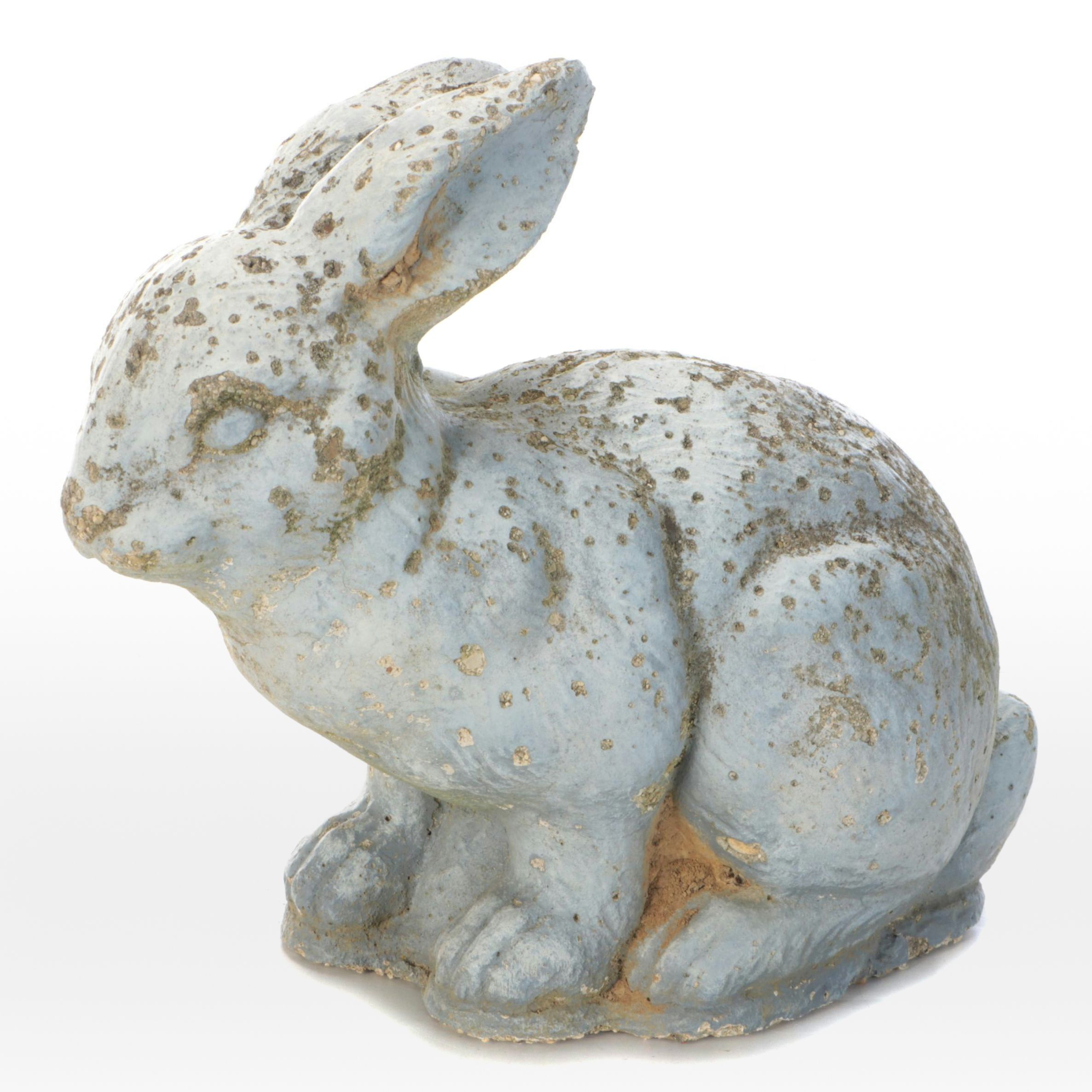 Cast Concrete Rabbit Garden Statue