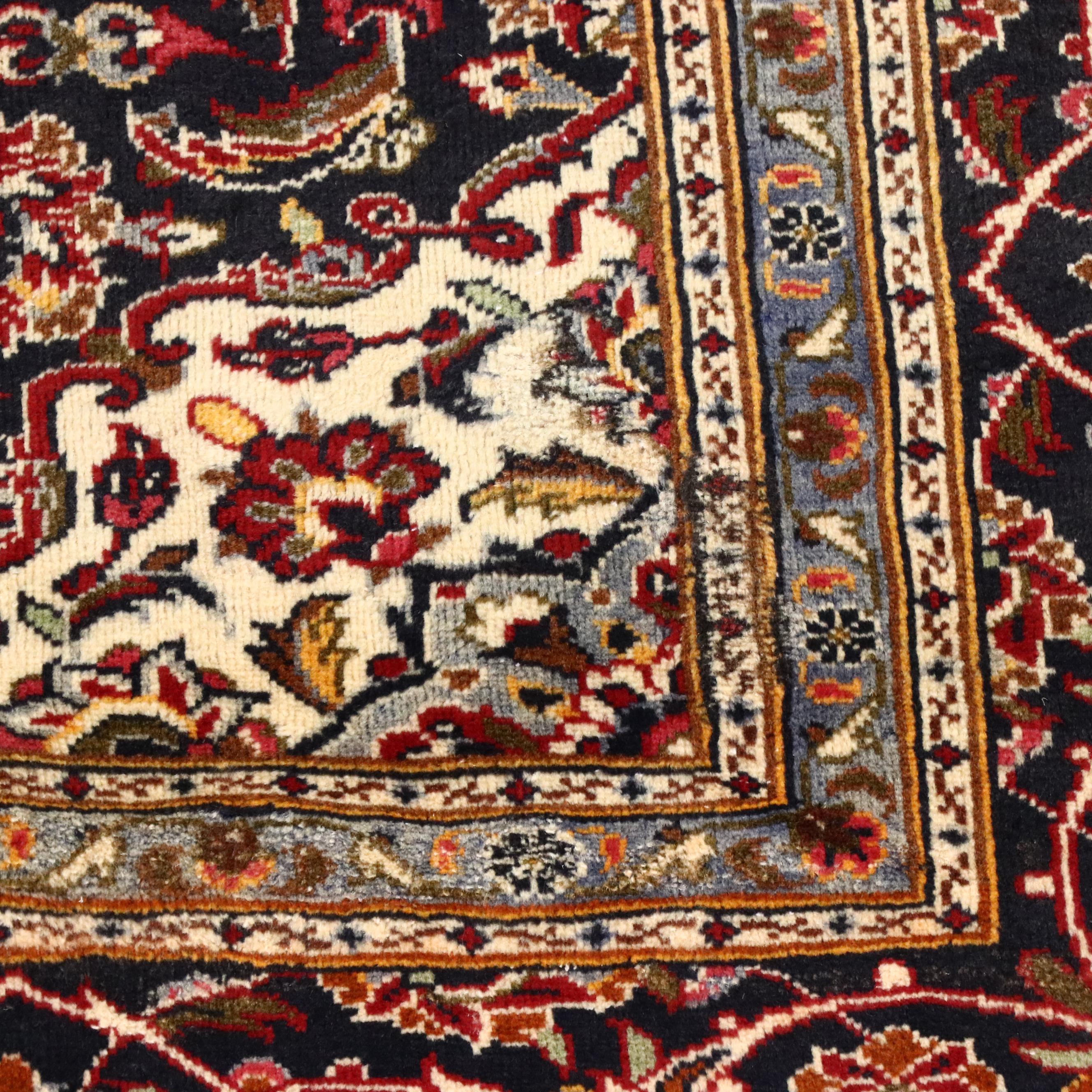 8'10 x 12'10 Hand-Knotted Persian Kashan Room Sized Rug